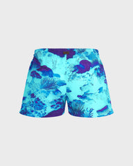 Stretch Swim Trunks Coral Reef - Blue Oxygene / Vilebrequin Online