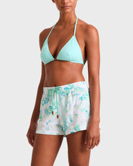 Embroidered Stretch Swim Trunks Coral Reef - Limited Edition - White / Vilebrequin Sale
