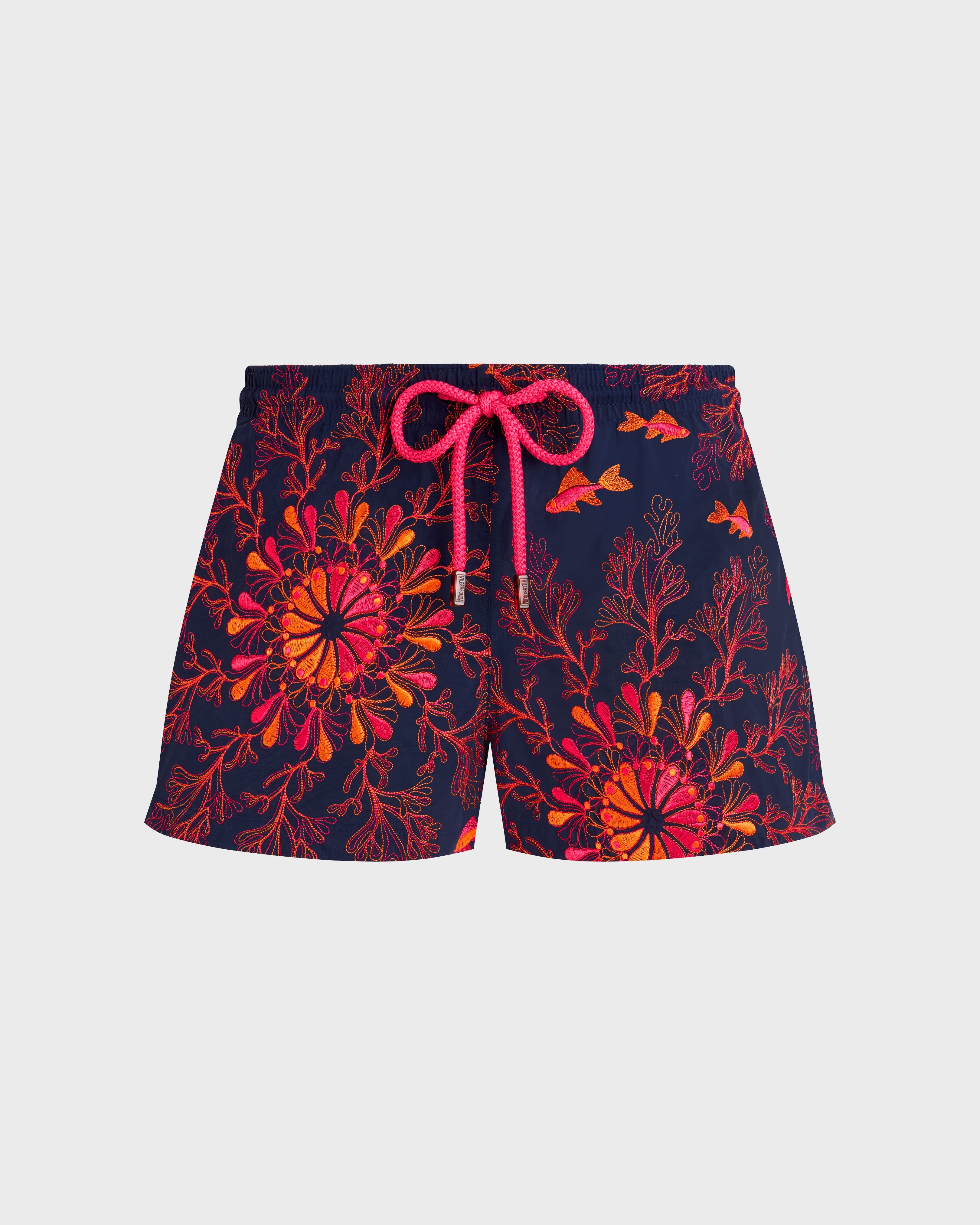 Mandala Embroidered Swim Trunks- Limited Edition - Blue Navy / Vilebrequin On sale