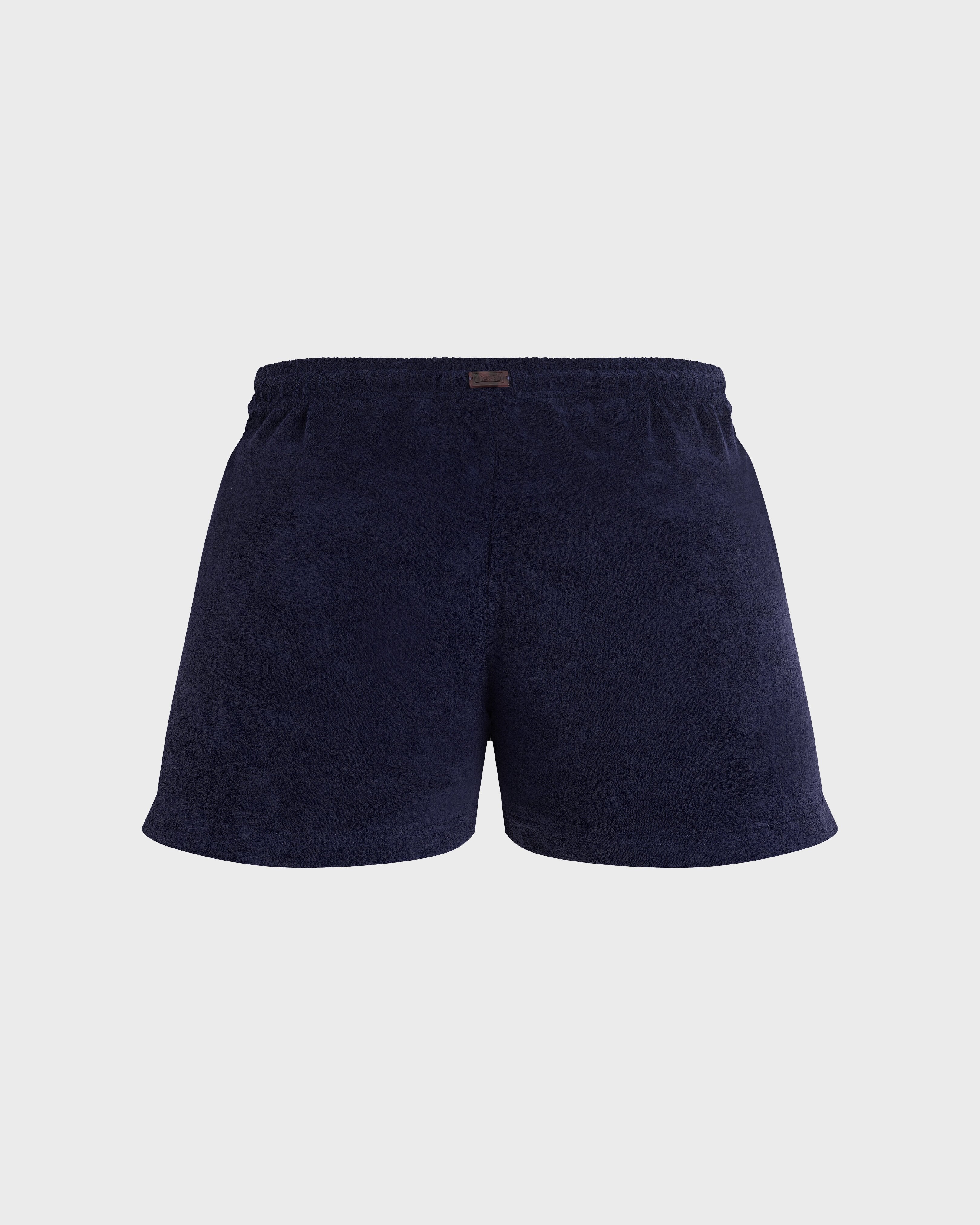 Terry Swim Shorts Solid - Blue Navy Shorts / Vilebrequin Outlet