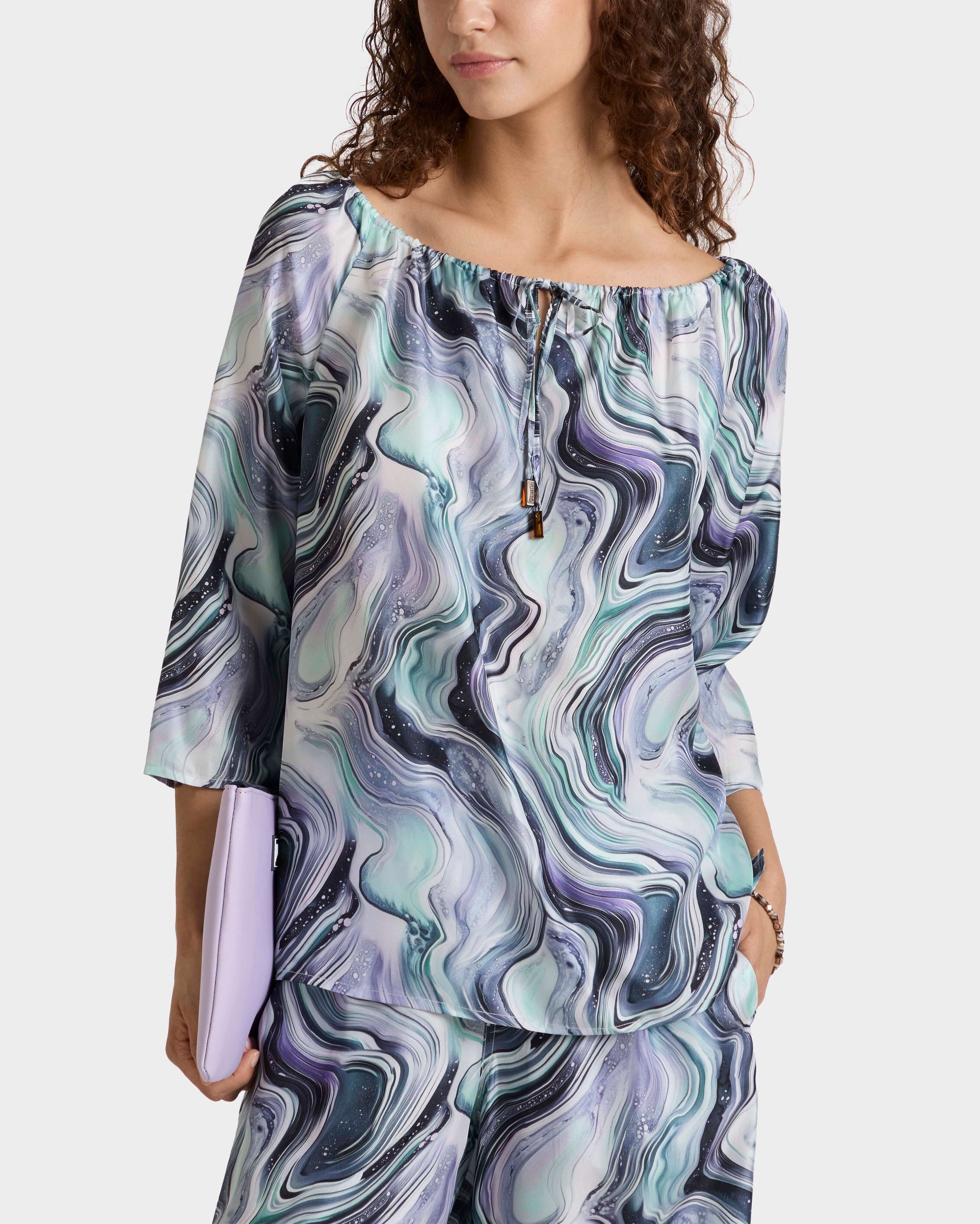 Silk Shirt Marble - White / Vilebrequin Online