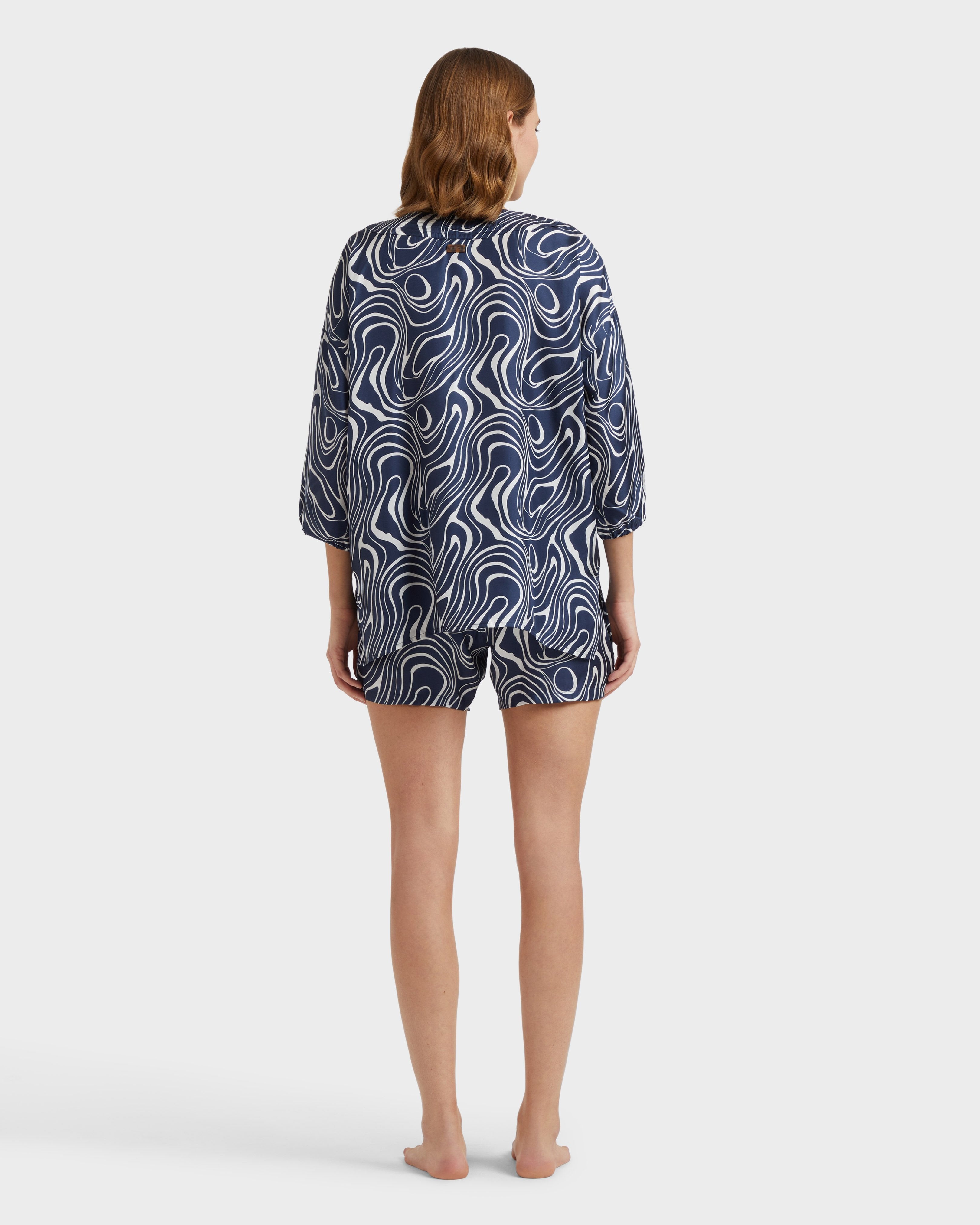 Silk Shirt Waves - Blue Navy / Vilebrequin Sale