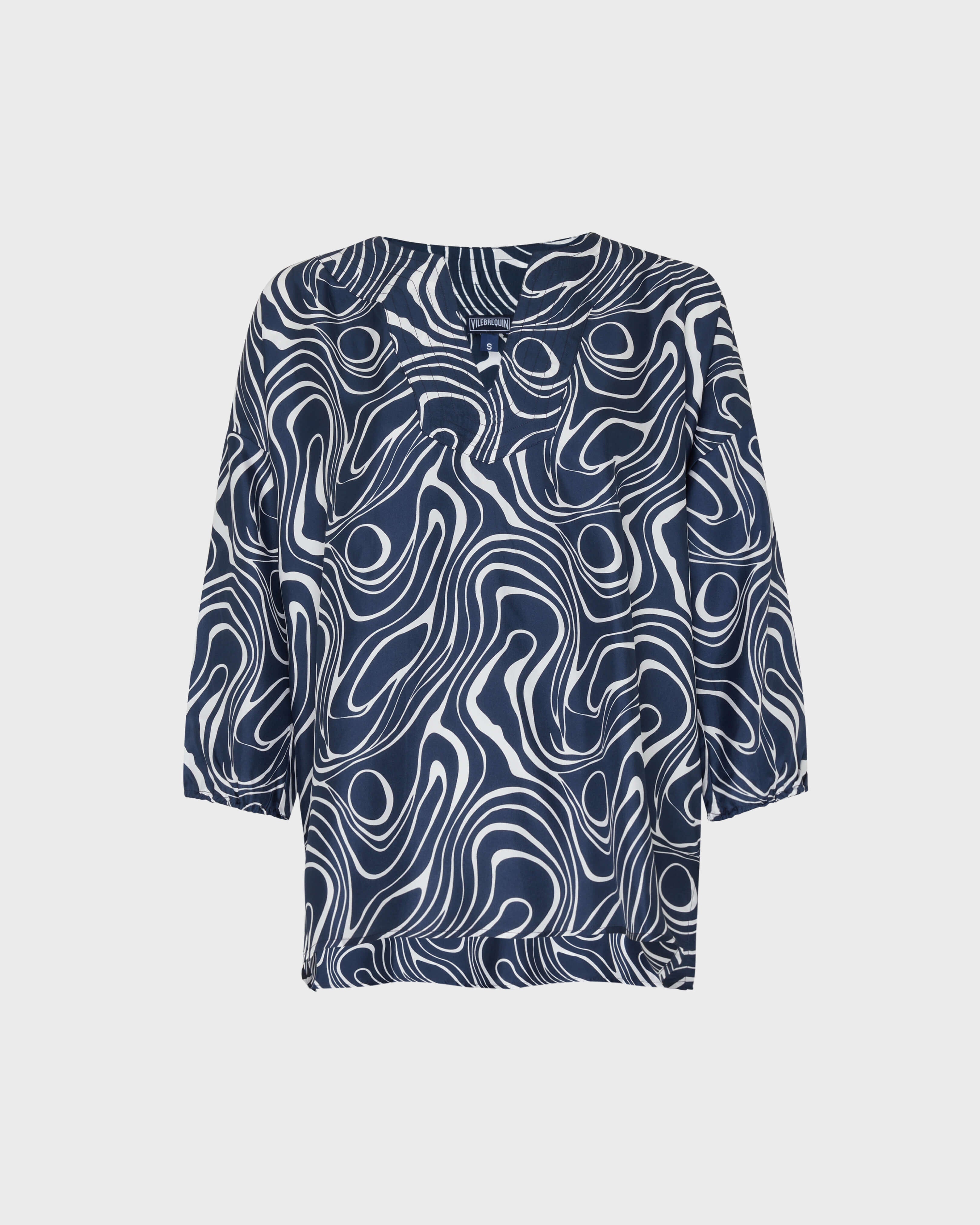 Silk Shirt Waves - Blue Navy / Vilebrequin Sale