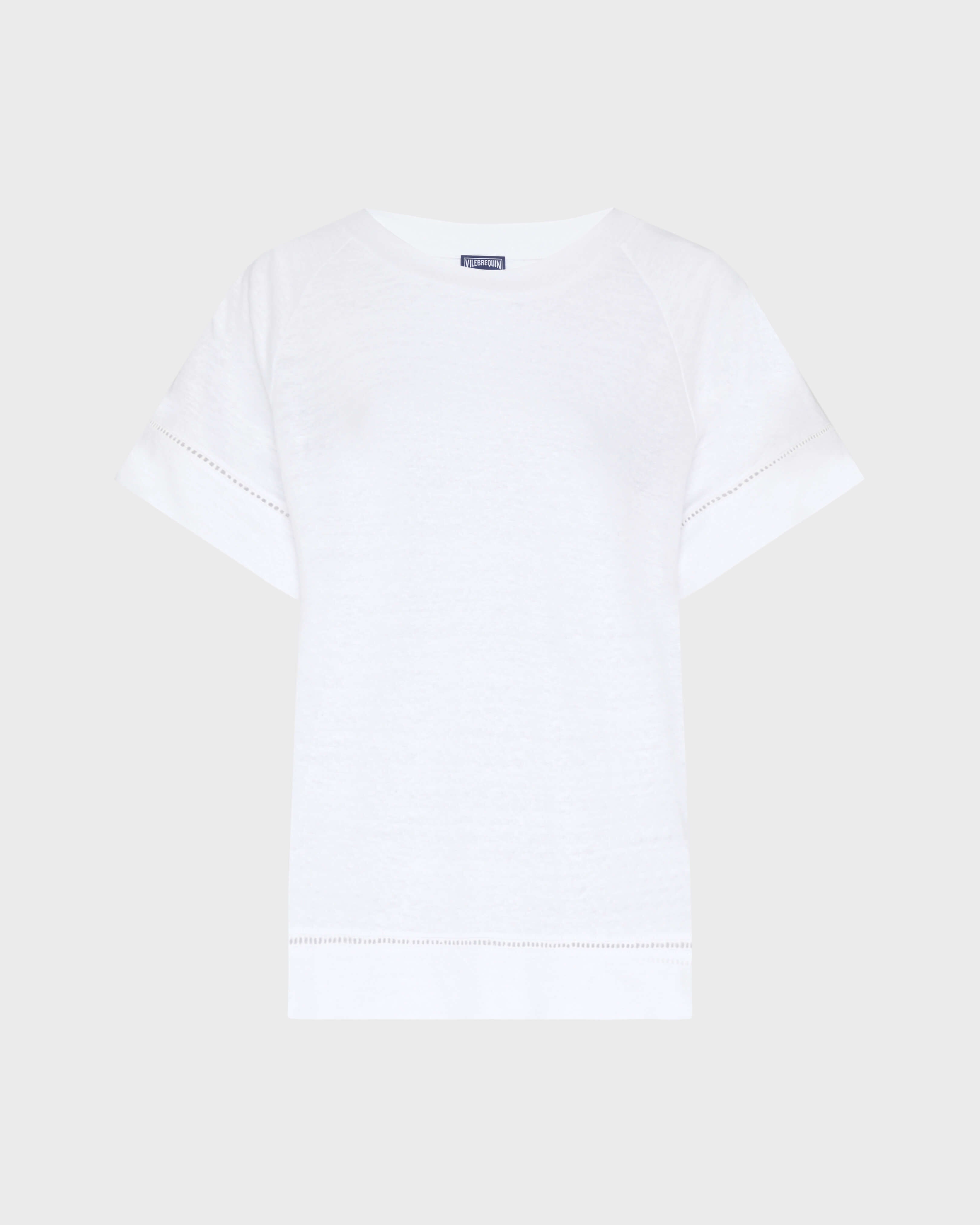Linen T-shirt Solid - White / Vilebrequin Online