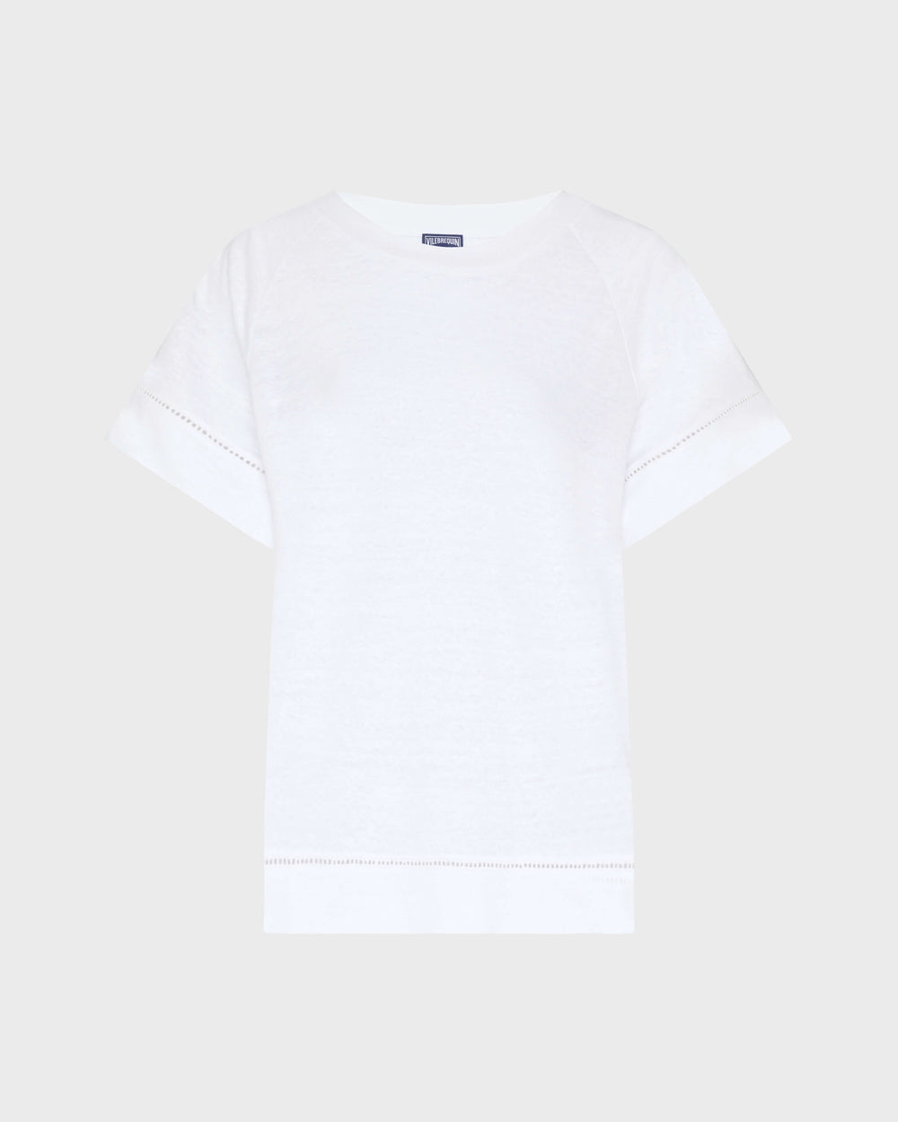 Linen T-shirt Solid - White / Vilebrequin Online