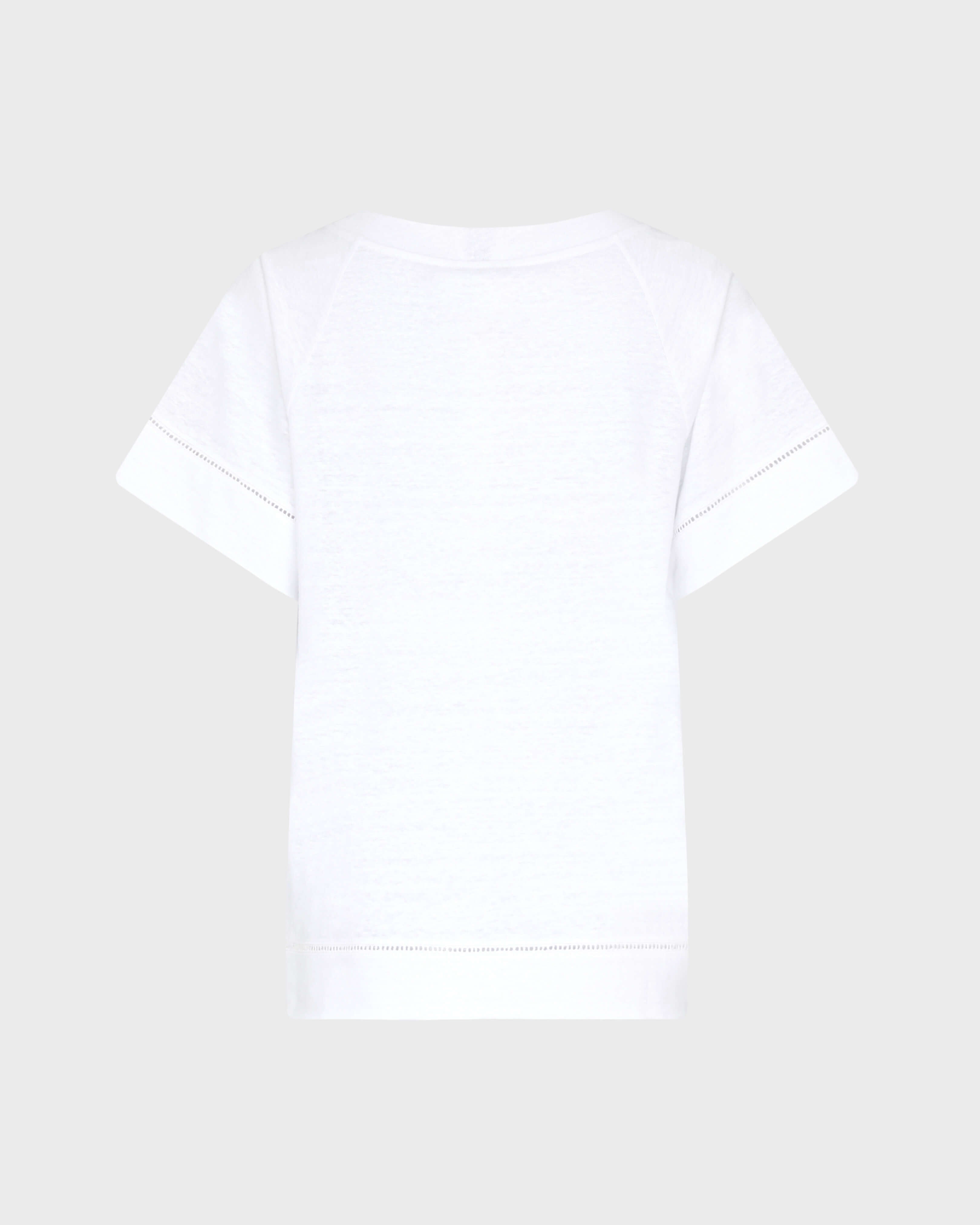 Linen T-shirt Solid - White / Vilebrequin Online