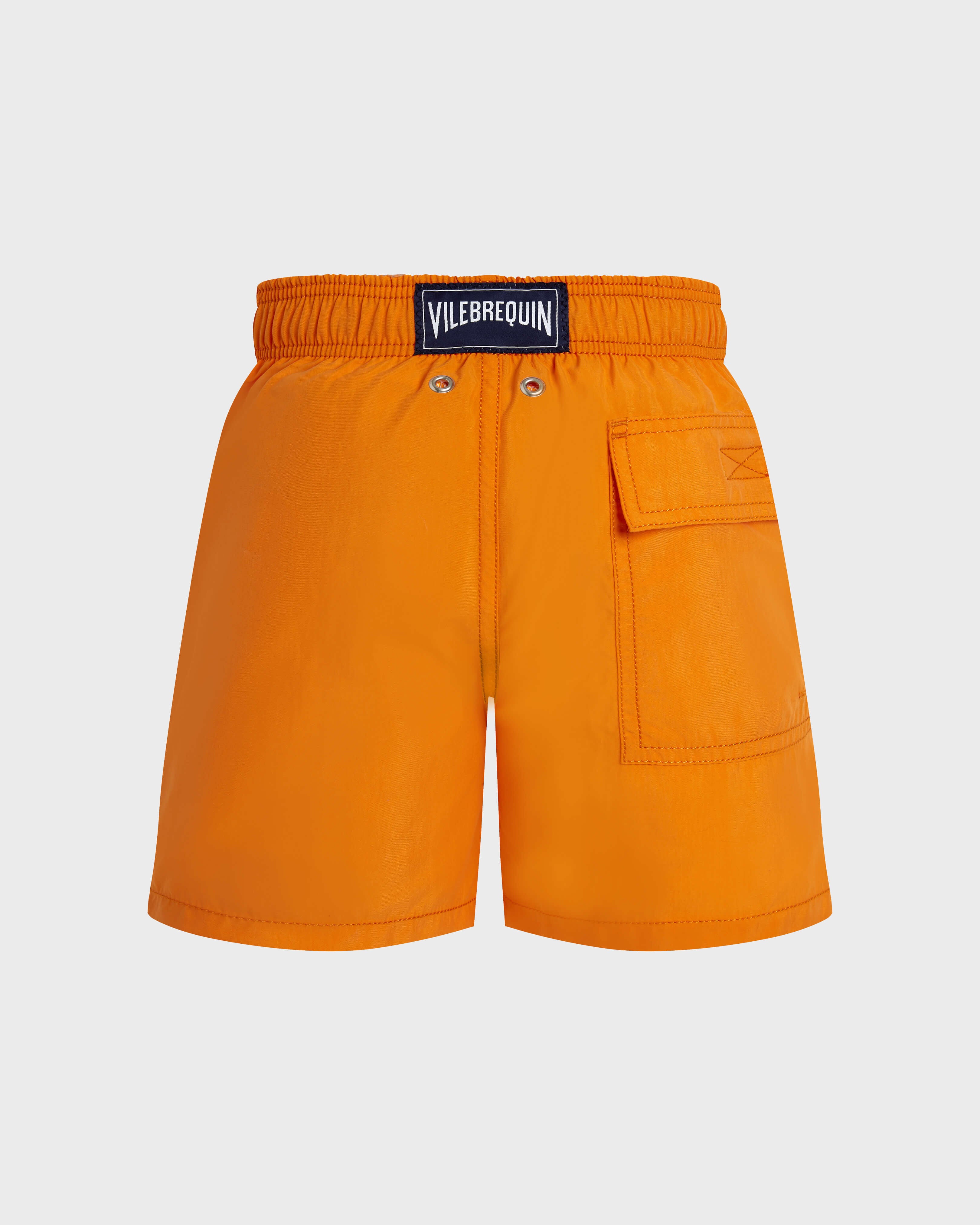 Boys Swim Trunks Water-reactive Octopus in Stripes - Orange Vitamin / Vilebrequin Online