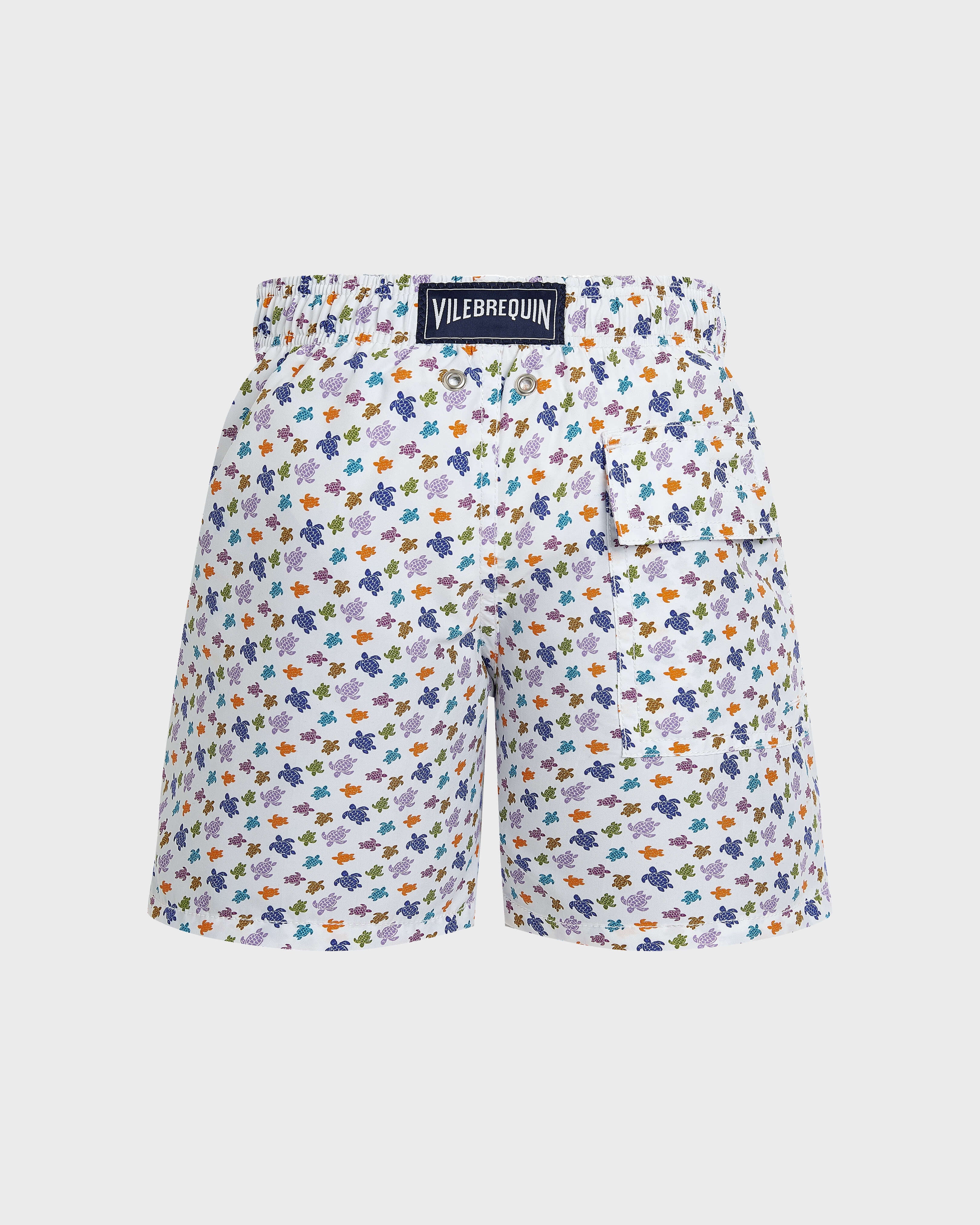 Boys Swim Trunks Micro Ronde des Tortues - White / Vilebrequin Sale