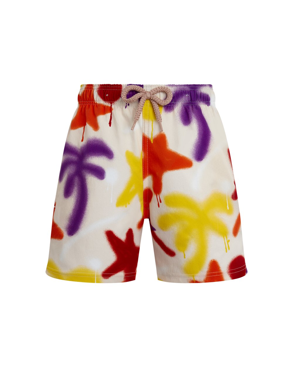 Boys Stretch Swim Shorts Spray Paint - VBQ x Palm Angels / Vilebrequin On sale
