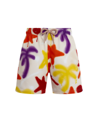 Boys Stretch Swim Shorts Spray Paint - VBQ x Palm Angels / Vilebrequin On sale