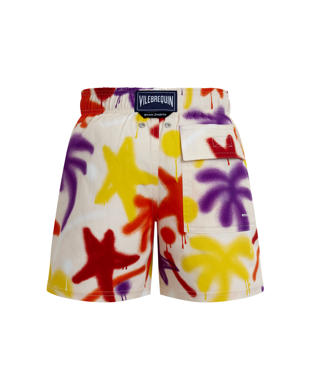 Boys Stretch Swim Shorts Spray Paint - VBQ x Palm Angels / Vilebrequin On sale