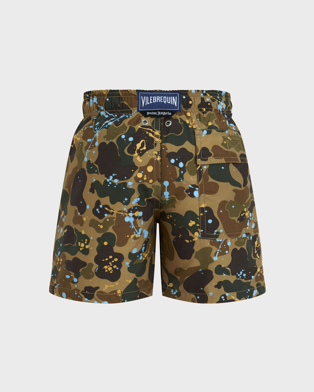 Boys Swim Shorts Camo Splash - VBQ x Palm Angels / Vilebrequin Outlet