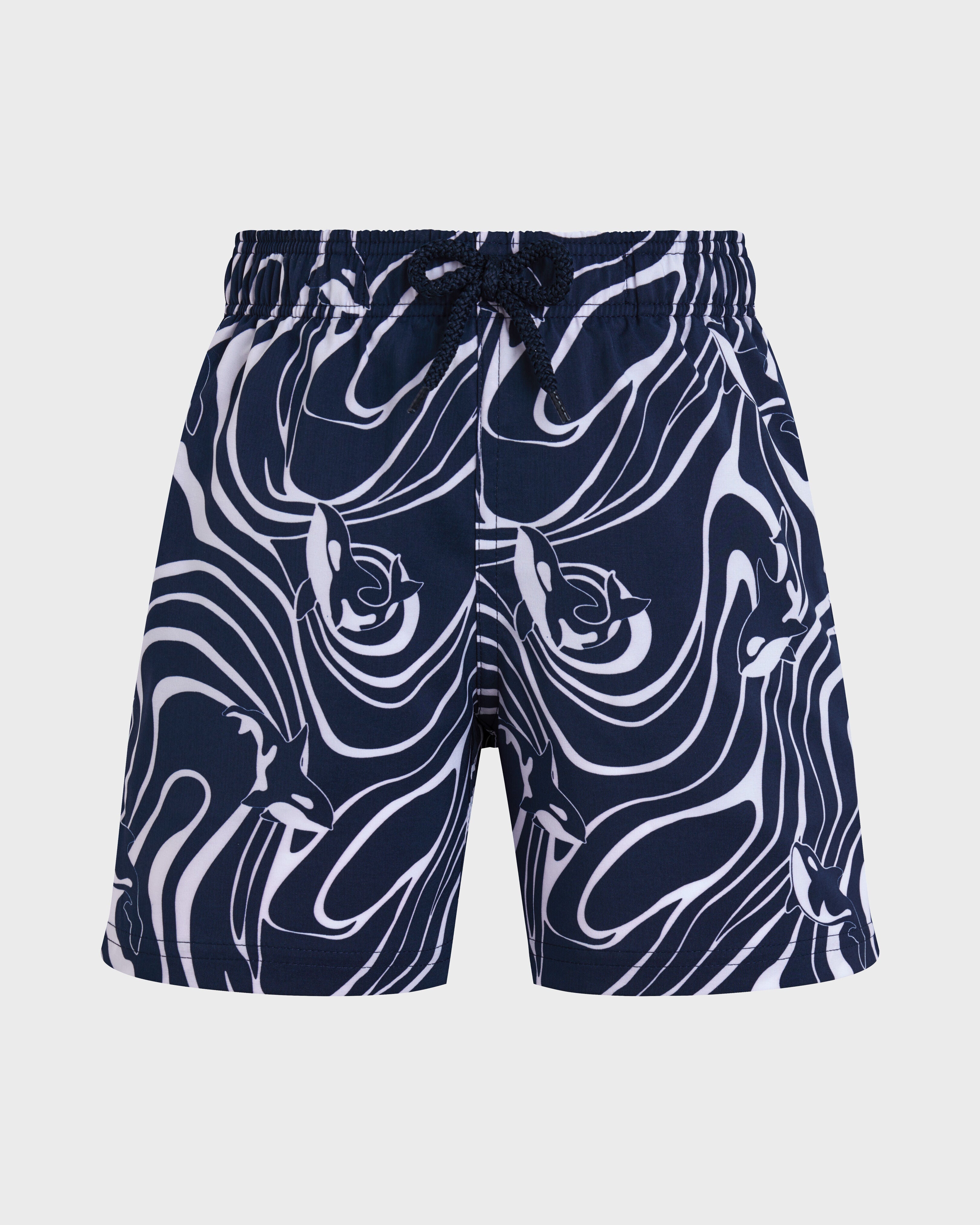 Boys Stretch Swim Shorts Orcas - Blue Navy / Vilebrequin US