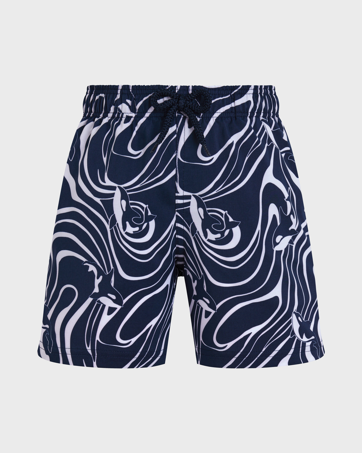 Boys Stretch Swim Shorts Orcas - Blue Navy / Vilebrequin US