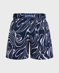 Boys Stretch Swim Shorts Orcas - Blue Navy / Vilebrequin US
