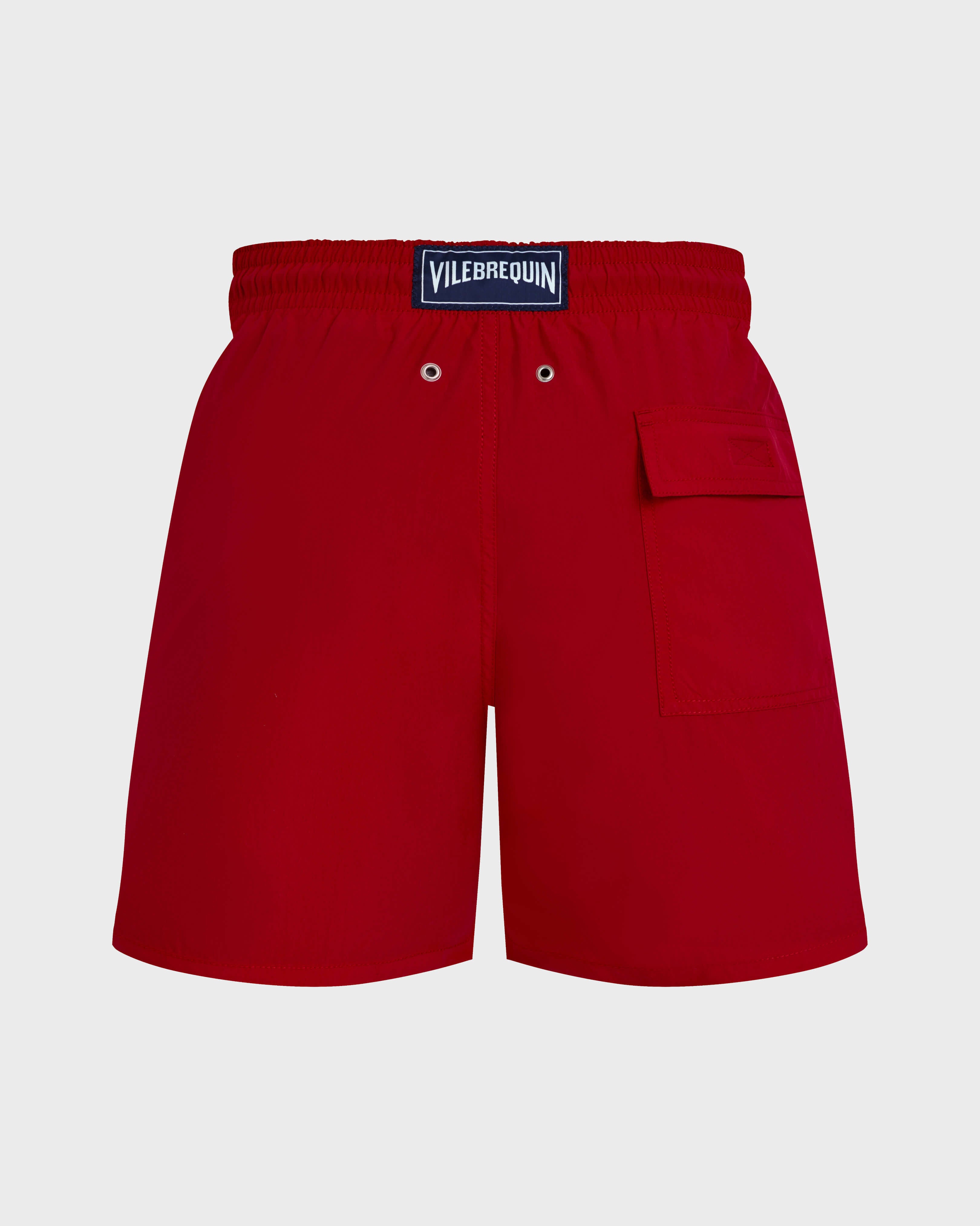 Boys Swim Shorts Water-reactive Ronde Des Tortues - Red Lipstick / Vilebrequin New