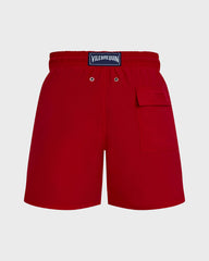 Boys Swim Shorts Water-reactive Ronde Des Tortues - Red Lipstick / Vilebrequin New