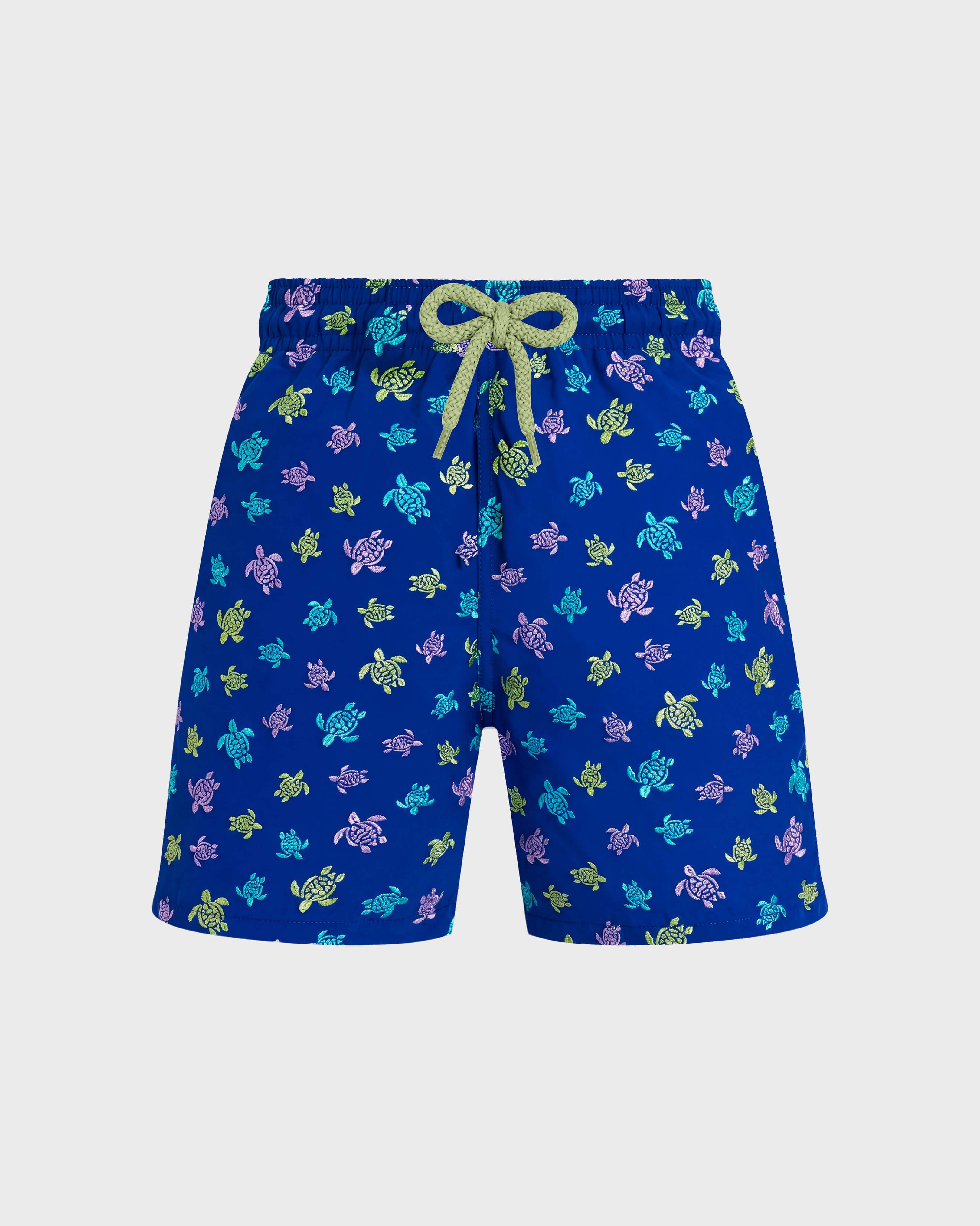 Boys Swimwear Embroidered Micro Ronde Tortues Multicolores - Blue Marrakech / Vilebrequin Sale