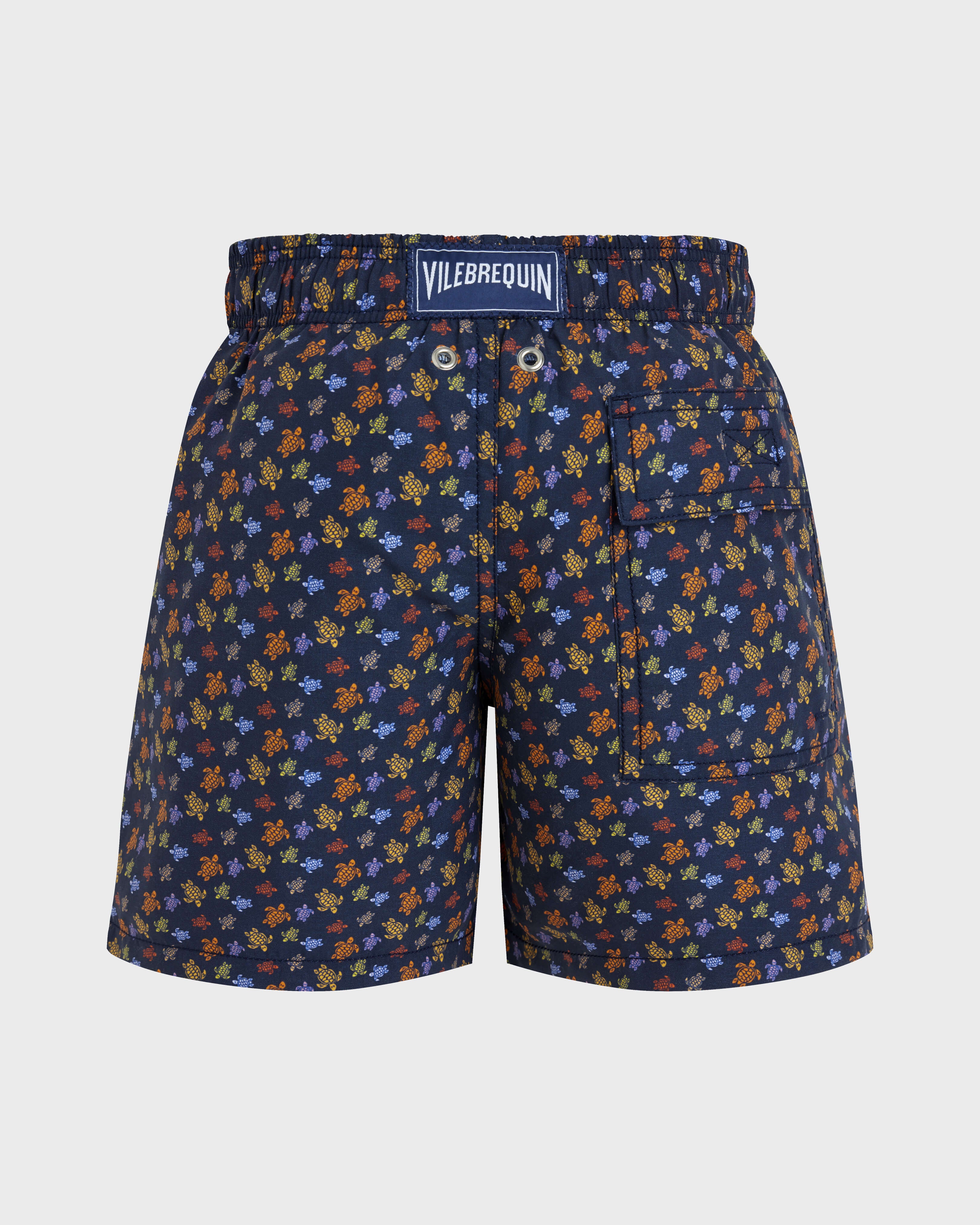 Boys Swim Shorts Micro Ronde Des Tortues - Orange Vitamin / Vilebrequin On sale