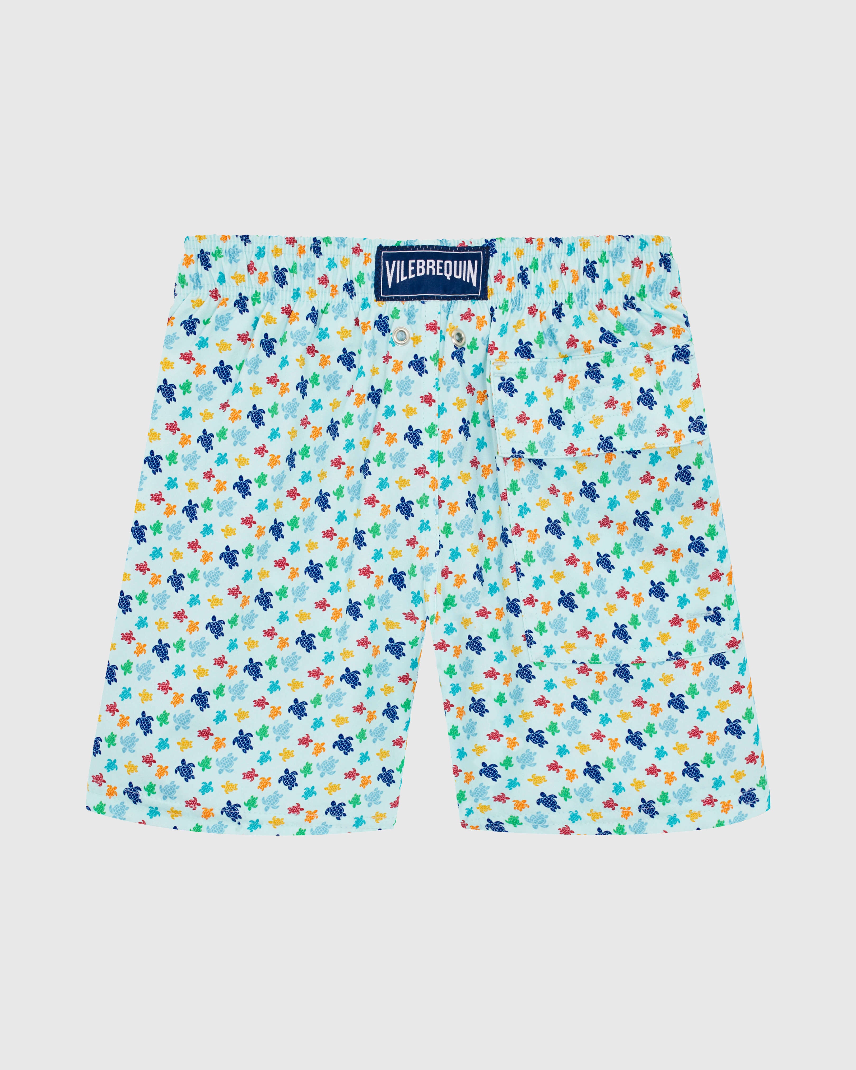Boys Stretch Swim shorts Micro Ronde Des Tortues Rainbow - Blue Pacific / Vilebrequin For sale