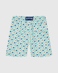 Boys Stretch Swim shorts Micro Ronde Des Tortues Rainbow - Blue Pacific / Vilebrequin For sale
