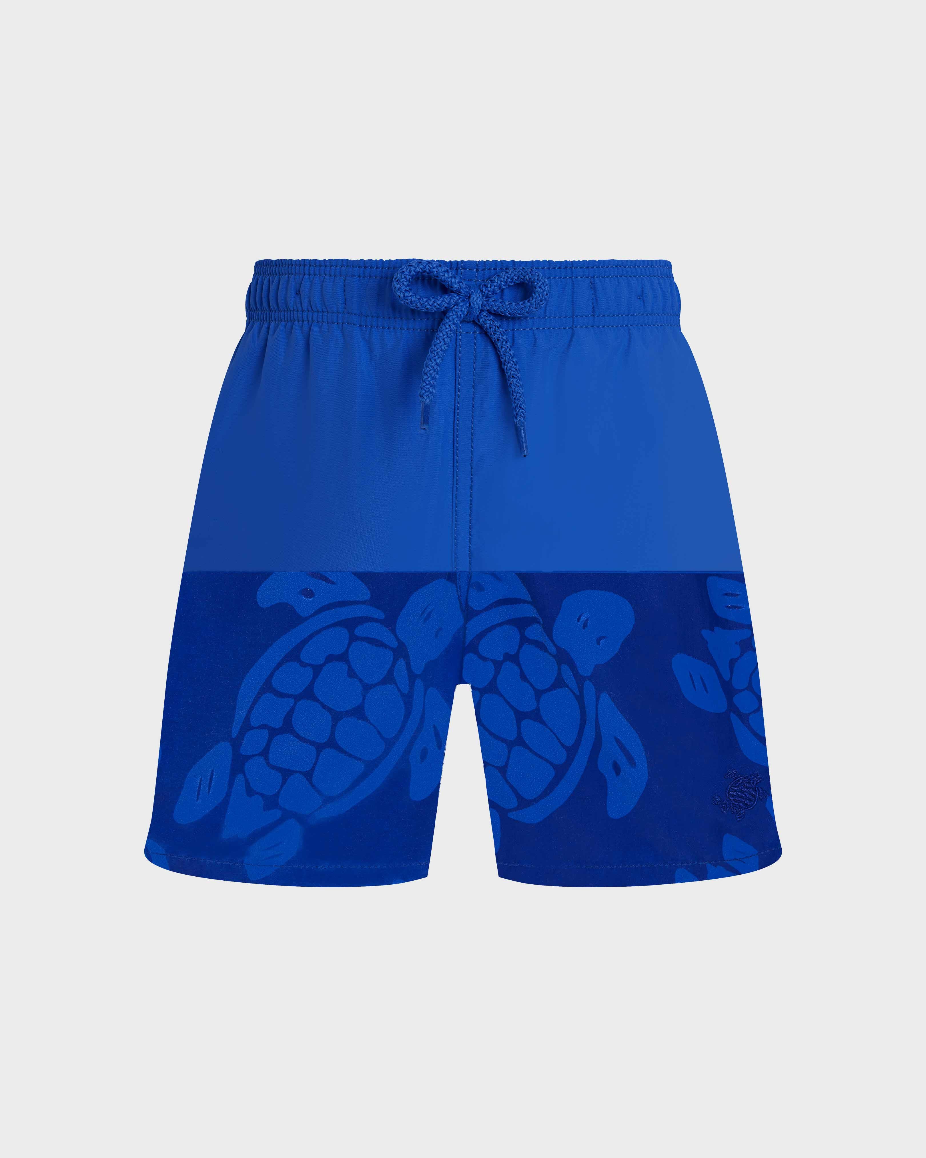 Boys Water-reactive Swim shorts Ronde Des Tortues Maxi - Blue Marrakech / Vilebrequin Discount