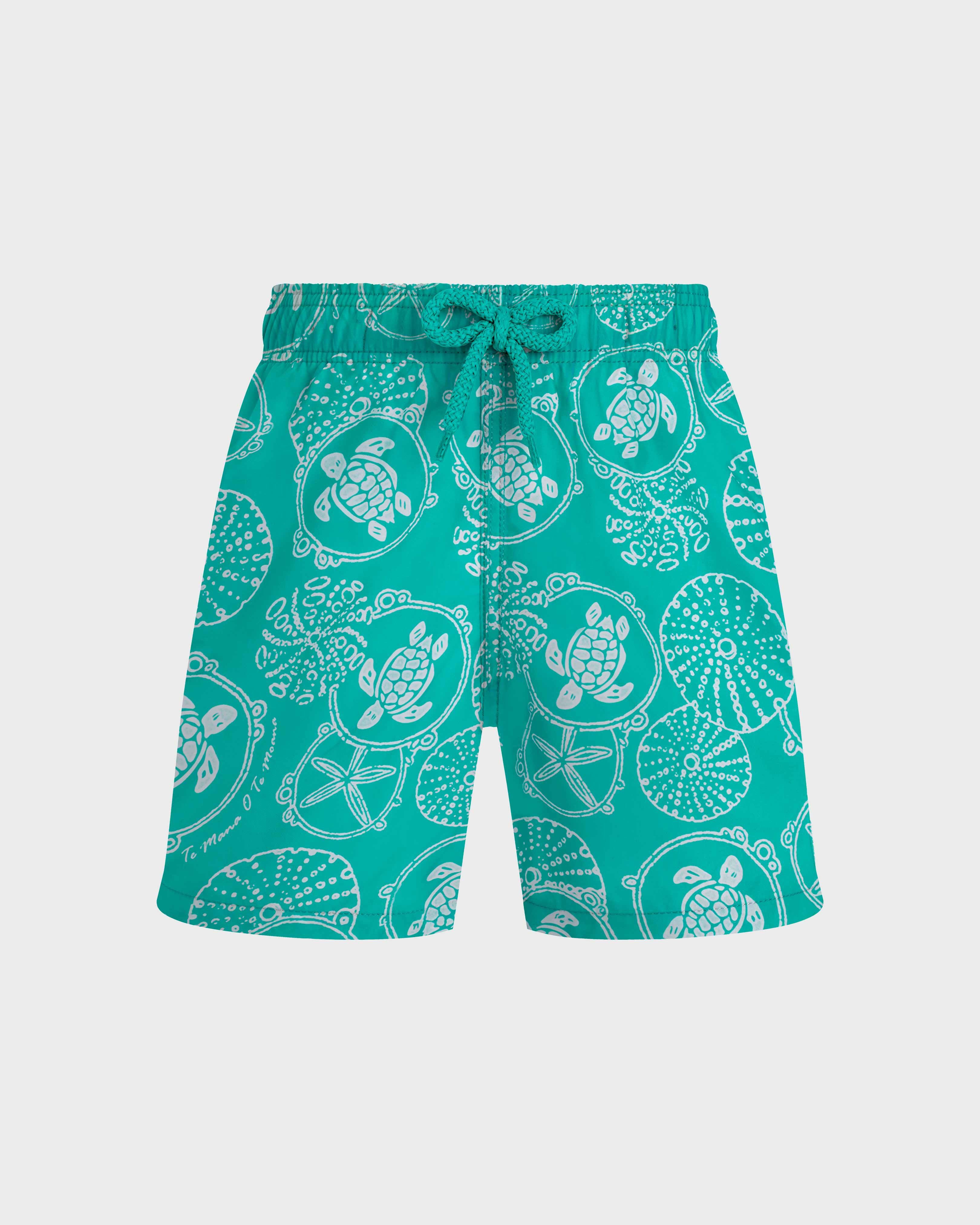 Boys Swim shorts Oursins Bicolores - Disco green / Vilebrequin Outlet
