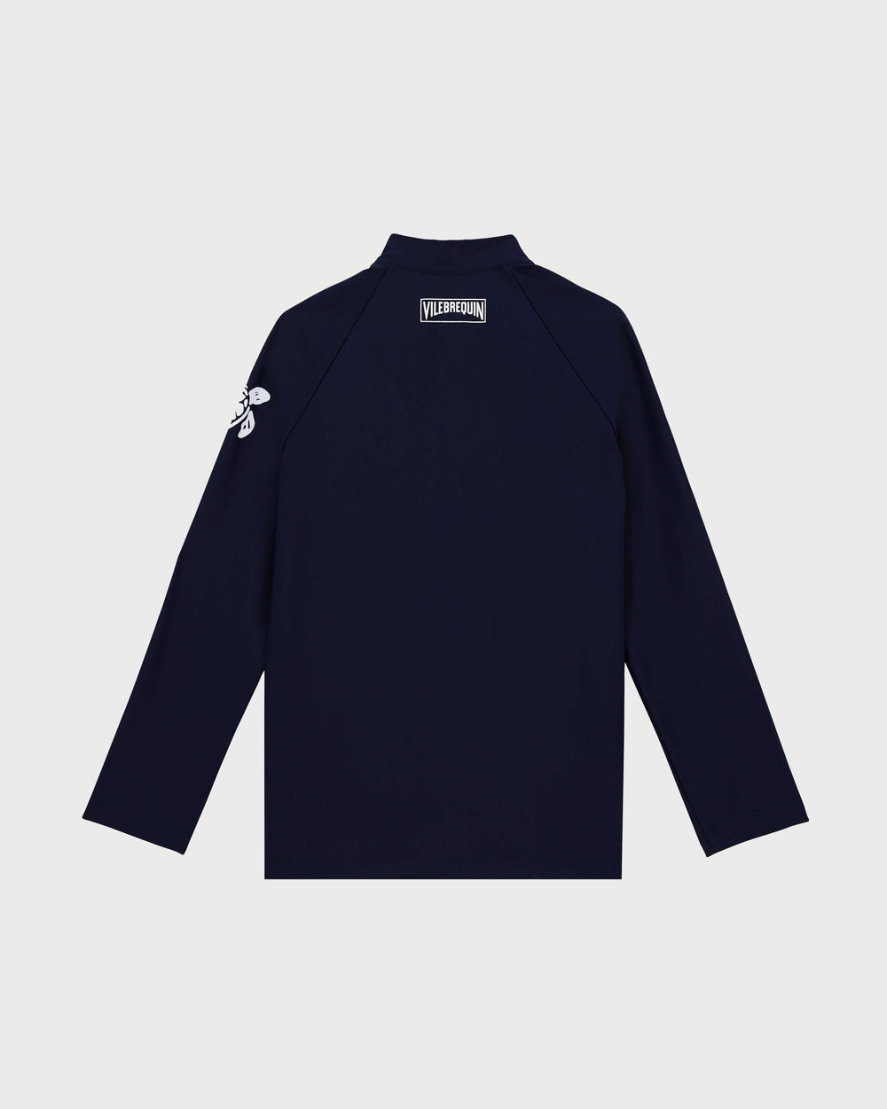 Kids Zipper Long Sleeves Rashguard Solid - Blue Navy / Vilebrequin Outlet