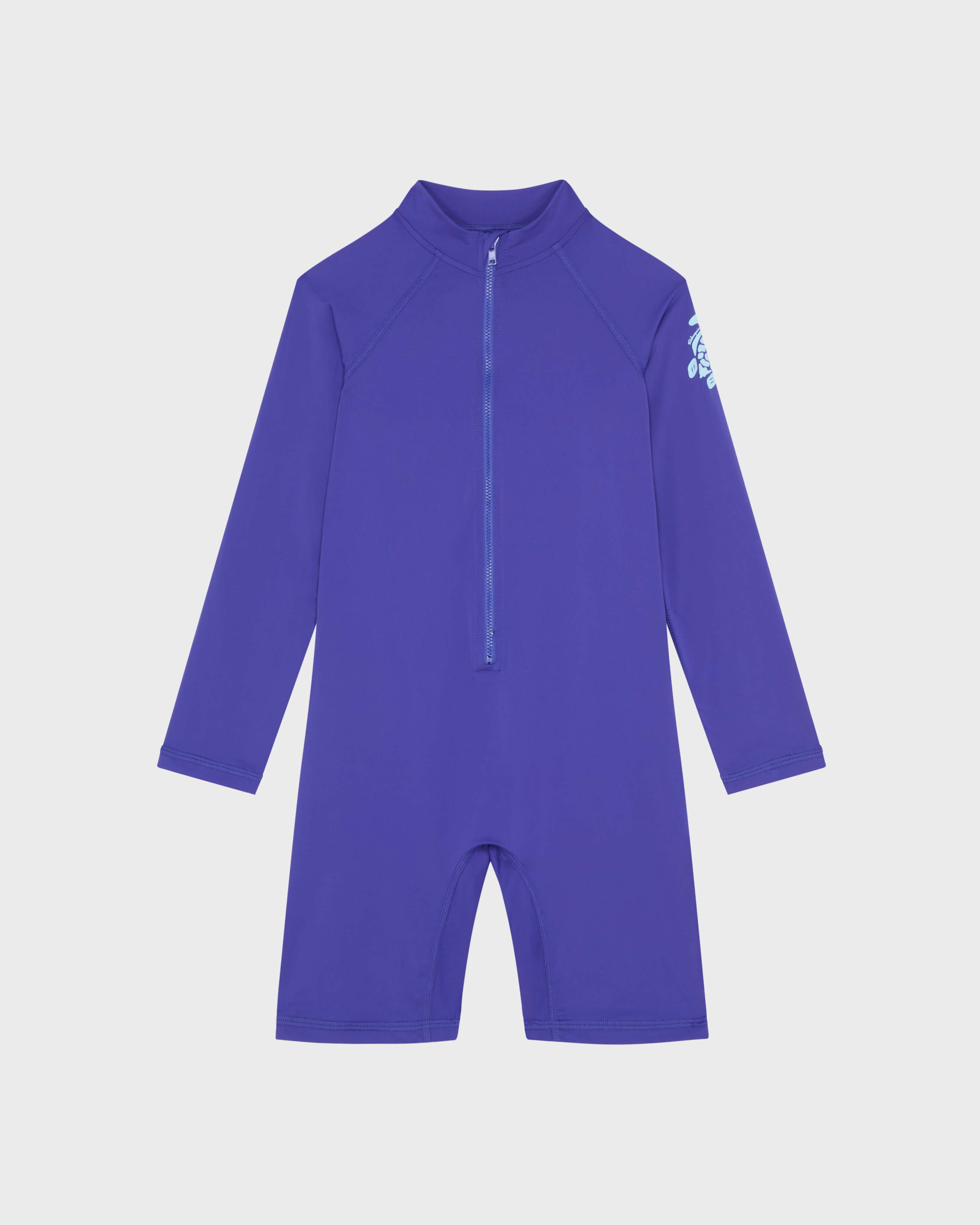 Boys One-piece Rashguard Solid - Blue Versailles / Vilebrequin Sale
