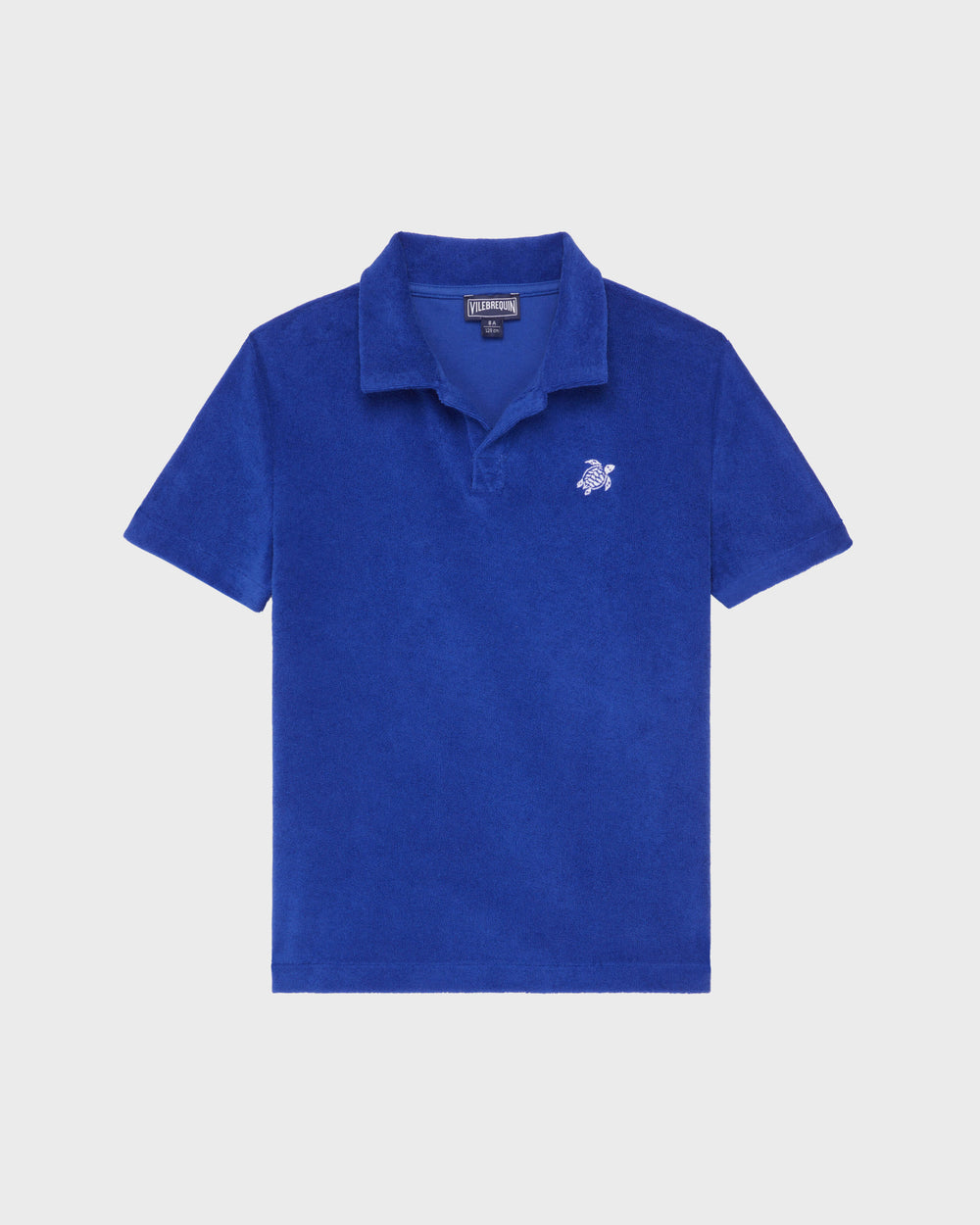 Boys Terry Polo Embroidered Turtle - Blue Marrakech / Vilebrequin Outlet