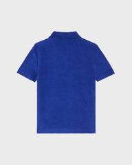 Boys Terry Polo Embroidered Turtle - Blue Marrakech / Vilebrequin Outlet