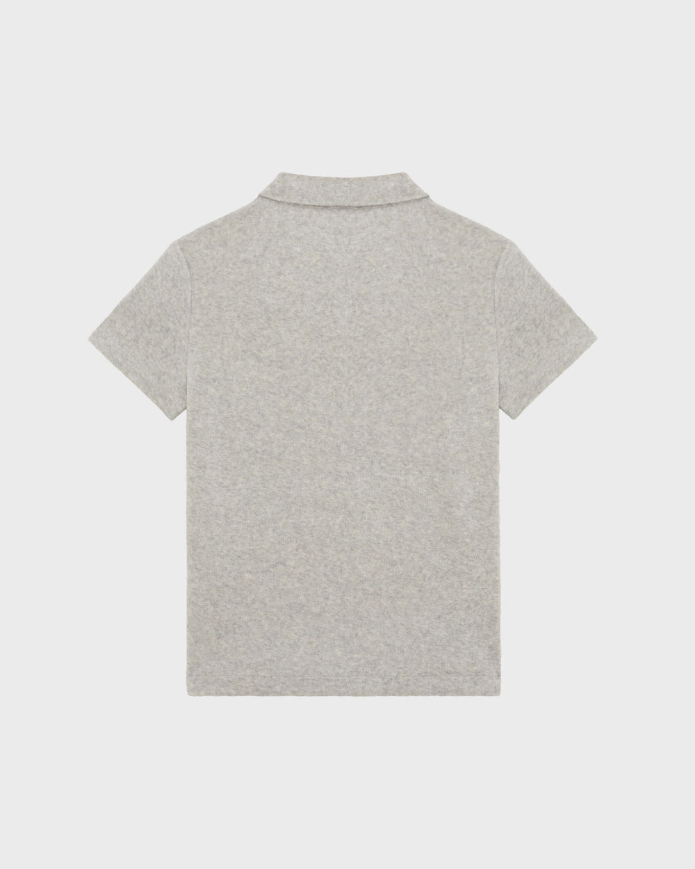 Boys Terry Polo Embroidered Turtle - Heather grey / Vilebrequin Online