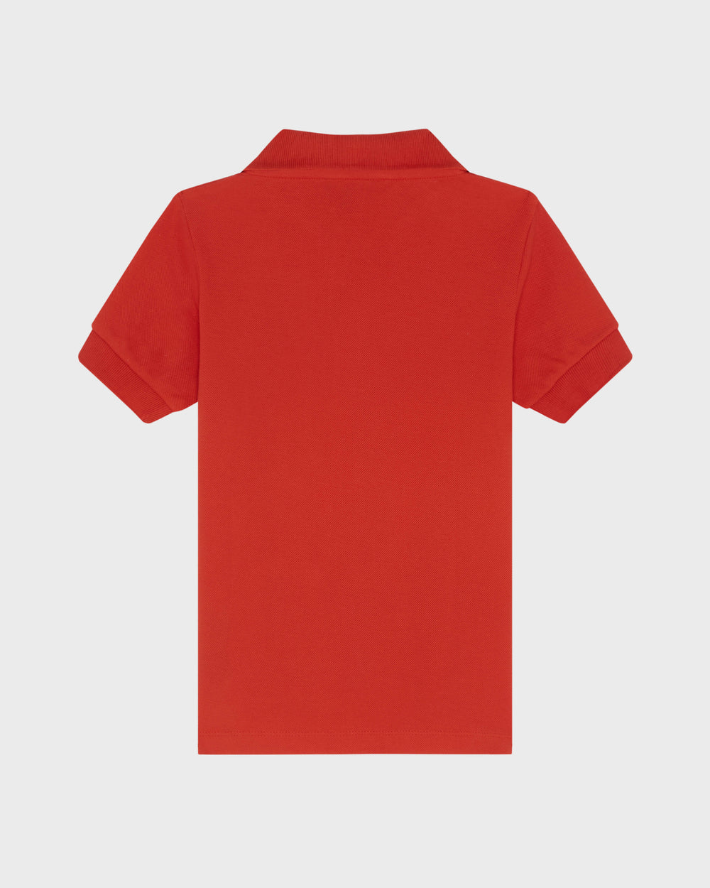 Boys Pique Cotton Polo Embroidered Turtle - Poppy red / Vilebrequin Sale