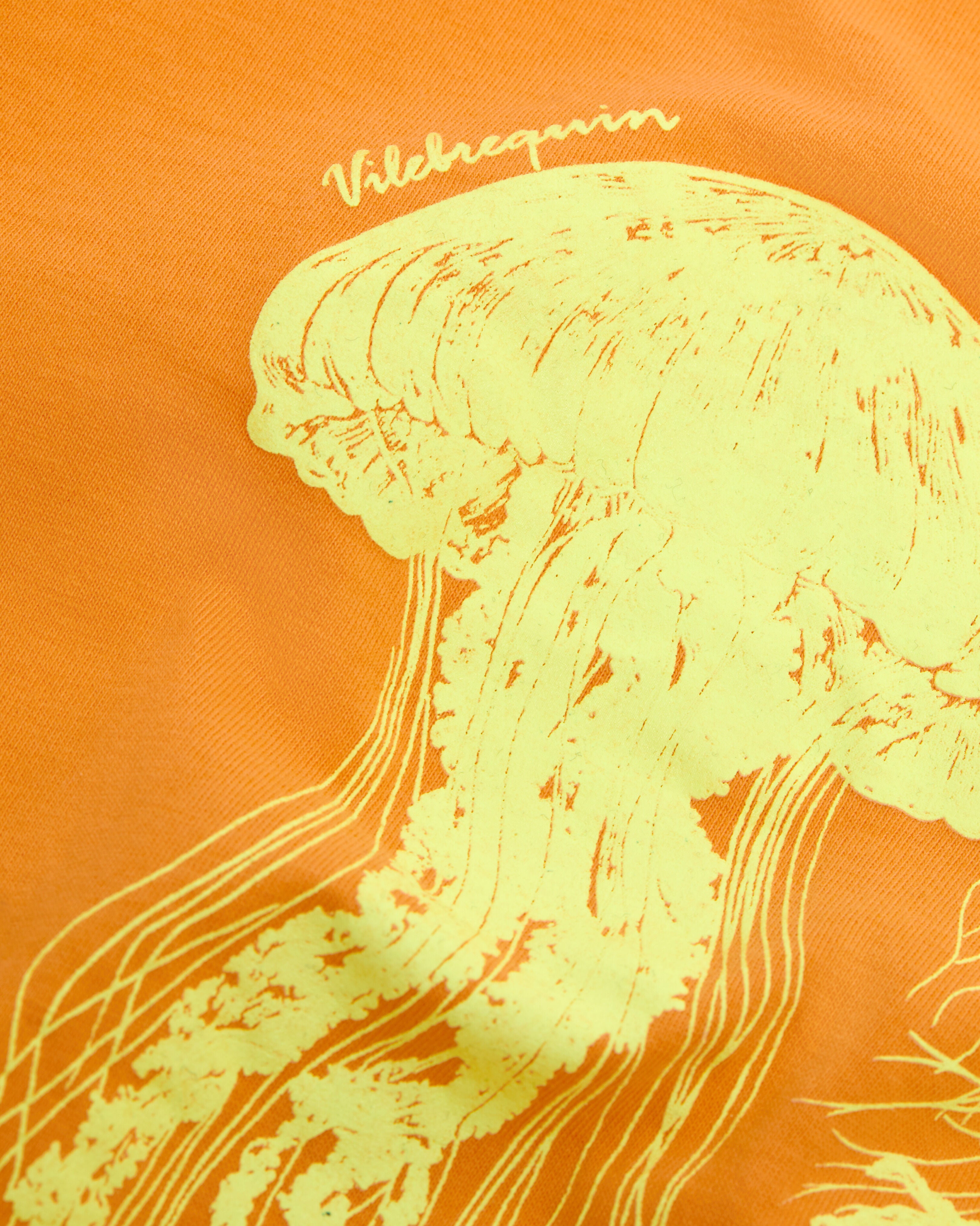 Boys Organic Cotton T-shirt Medusa - Orange Vitamin / Vilebrequin US
