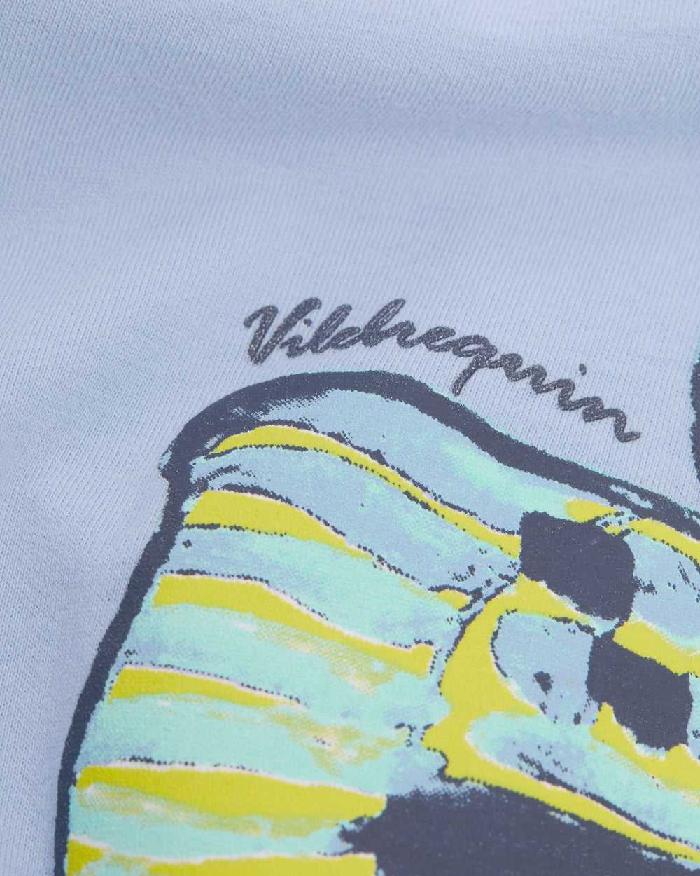 Boys Organic Cotton Oversize T-shirt Fish - Blue Cloudy / Vilebrequin New