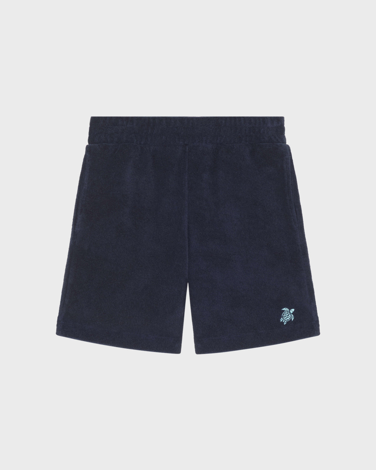 Boys Terry Bermuda Shorts Embroidered Turtle - Blue Navy / Vilebrequin Online