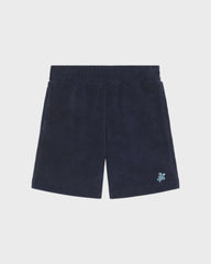 Boys Terry Bermuda Shorts Embroidered Turtle - Blue Navy / Vilebrequin Online