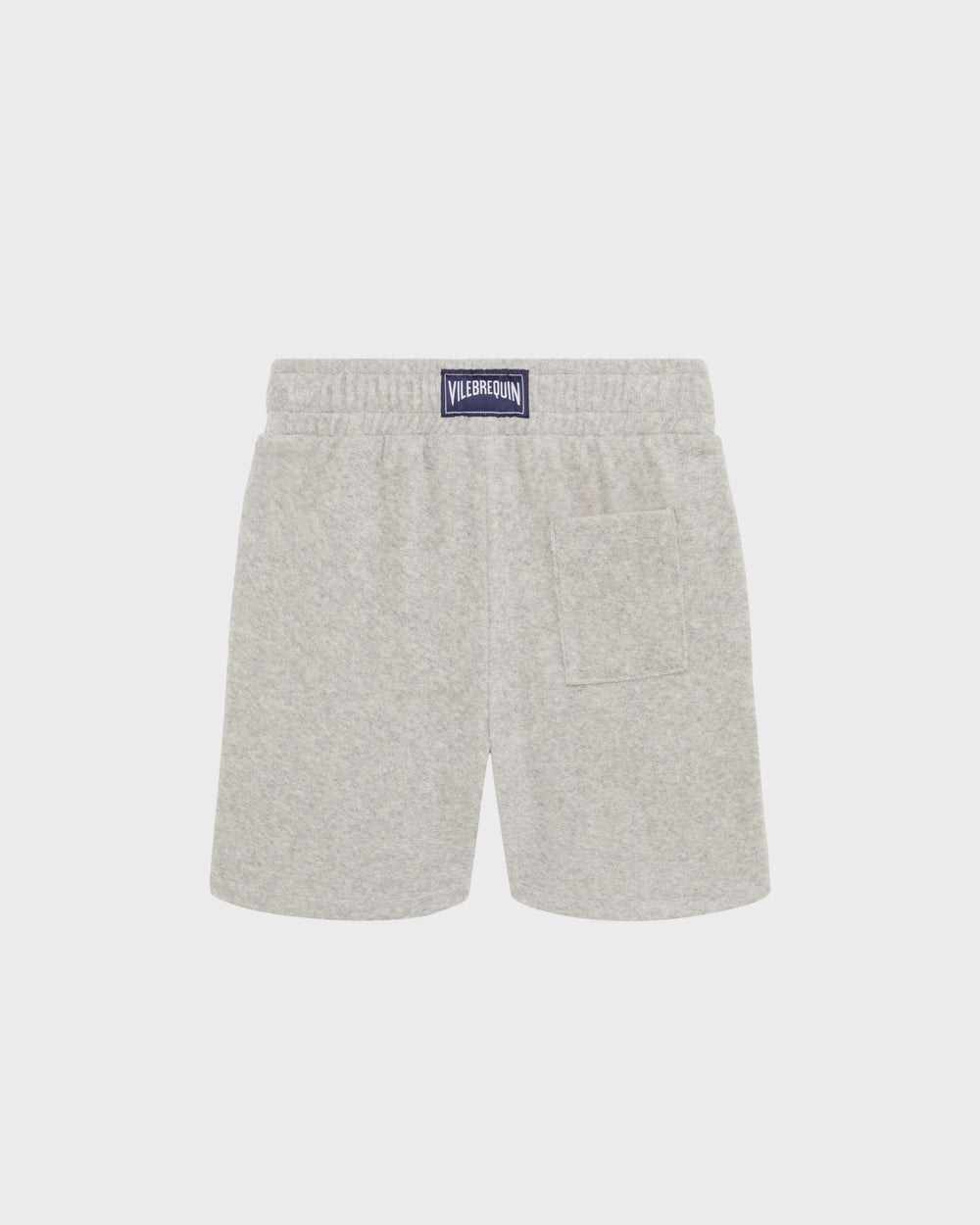 Boys Terry Bermuda Shorts Embroidered Turtle - Heather grey / Vilebrequin Sale
