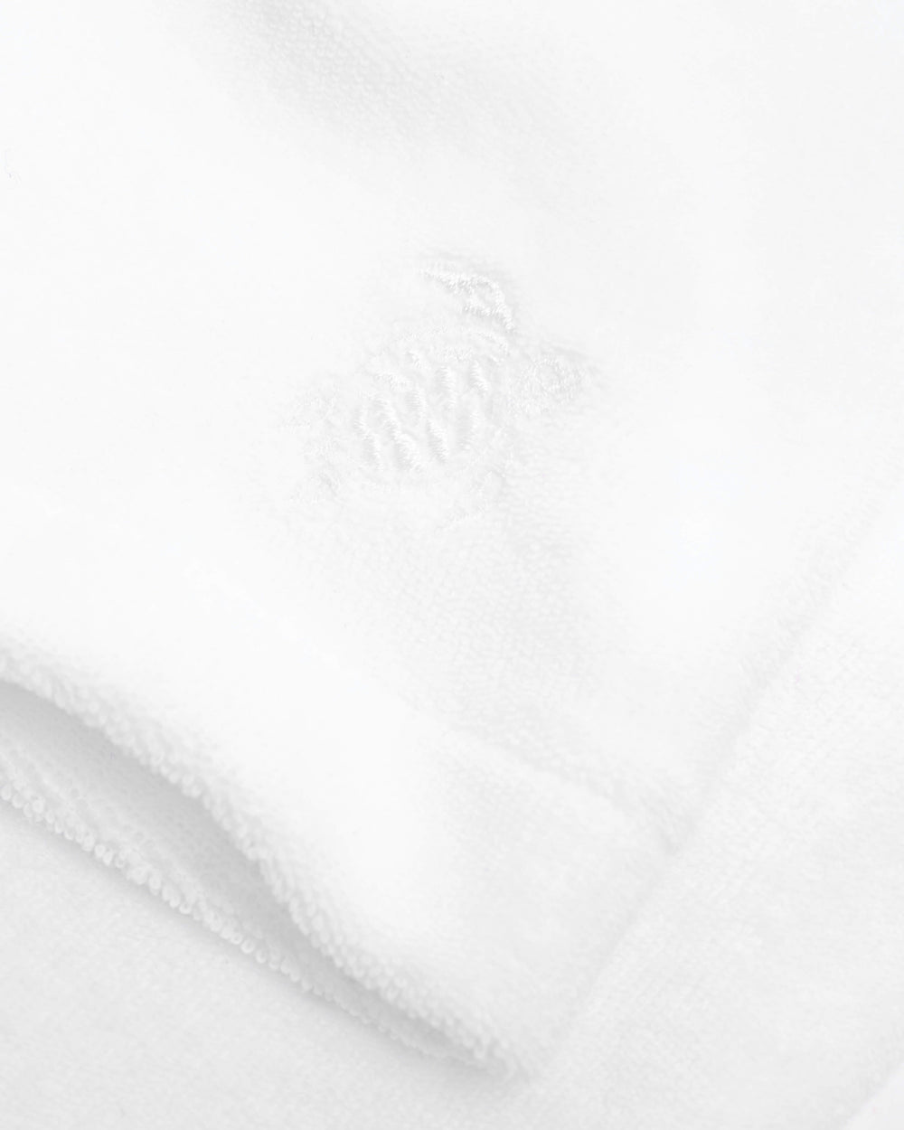 Boys Terry Bermuda Shorts Embroidered Turtle - White / Vilebrequin On sale