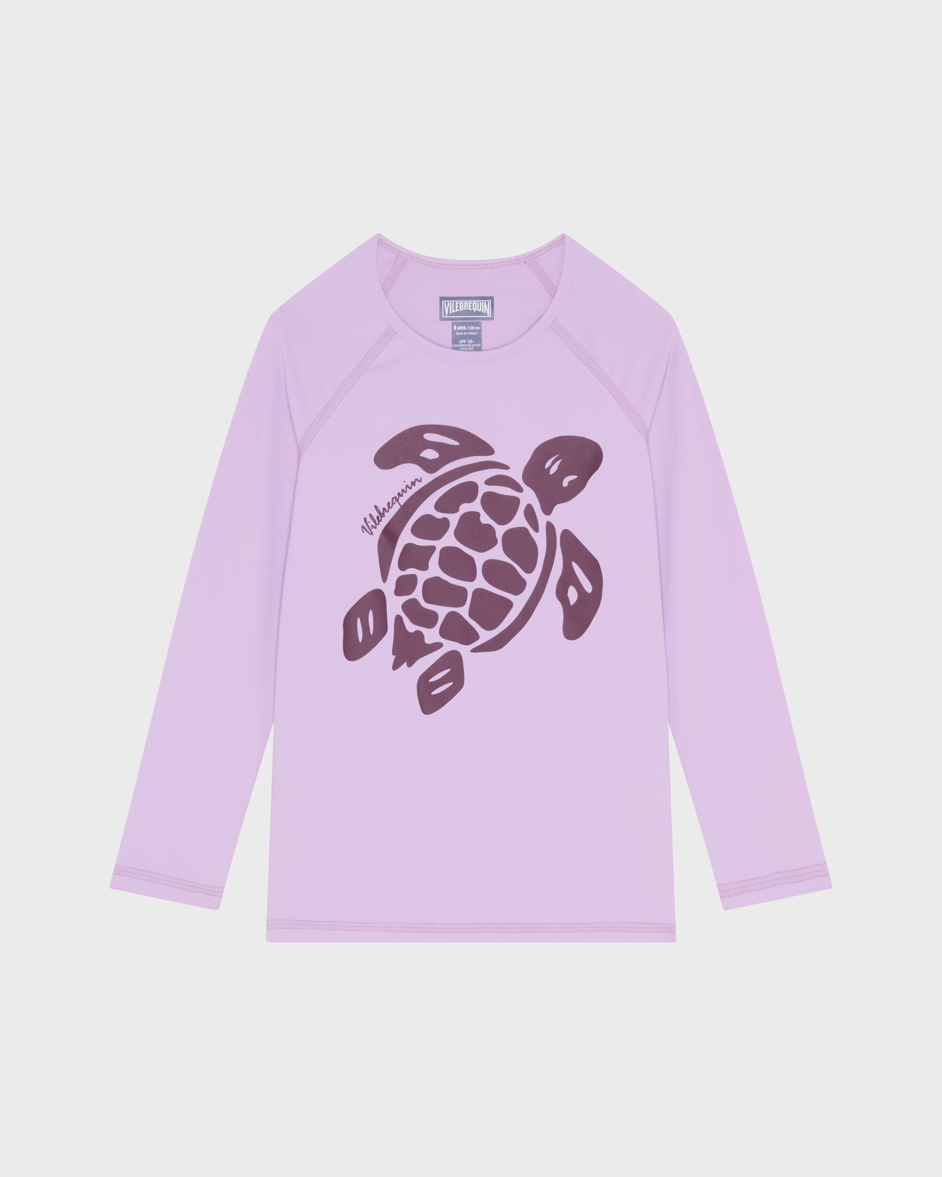 Girls Long Sleeves Rashguard Solid - Purple Fleur / Vilebrequin Discount