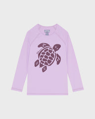 Girls Long Sleeves Rashguard Solid - Purple Fleur / Vilebrequin Discount