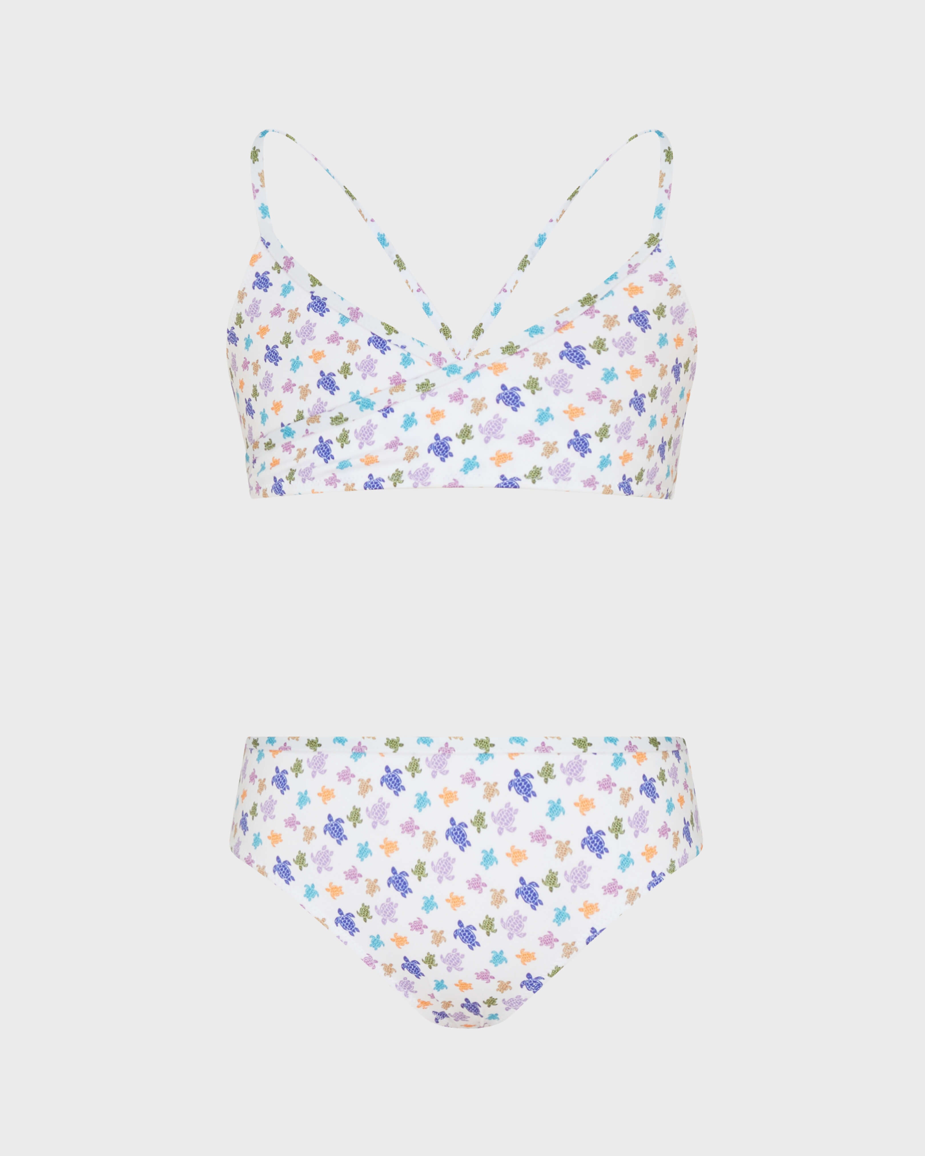 Girls Two pieces Swimsuit Micro Ronde des Tortues - White / Vilebrequin Outlet