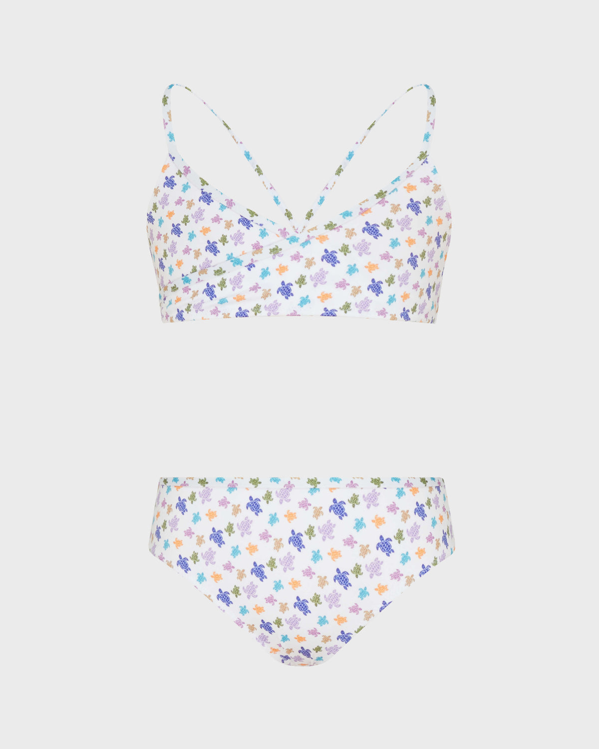 Girls Two pieces Swimsuit Micro Ronde des Tortues - White / Vilebrequin Outlet