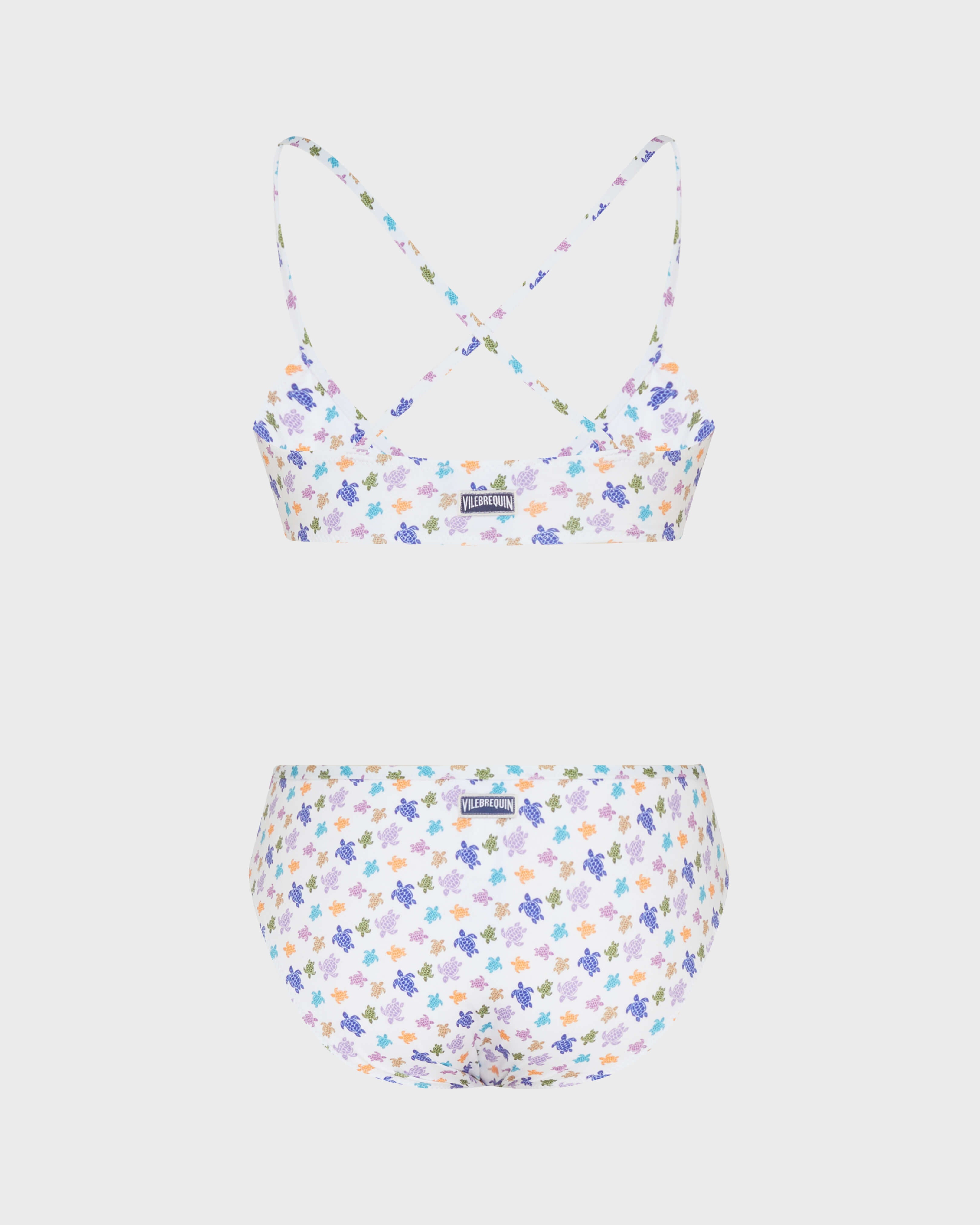 Girls Two pieces Swimsuit Micro Ronde des Tortues - White / Vilebrequin Outlet