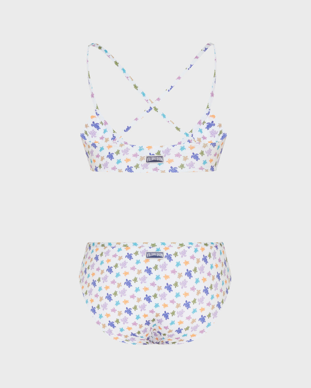 Girls Two pieces Swimsuit Micro Ronde des Tortues - White / Vilebrequin Outlet