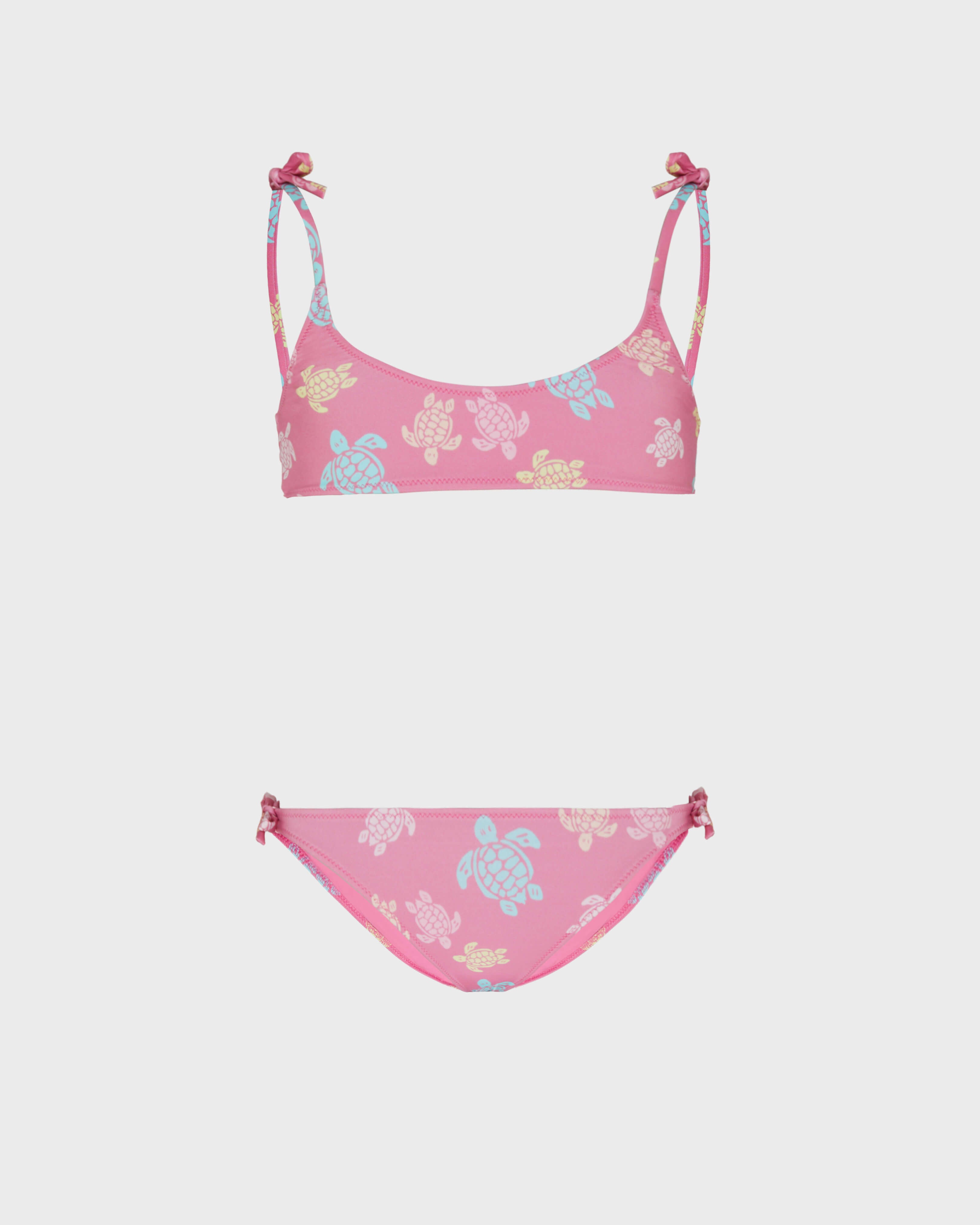 Girls Two-pieces Swimsuit Tortues Multicolores - Pink Boudoir / Vilebrequin US