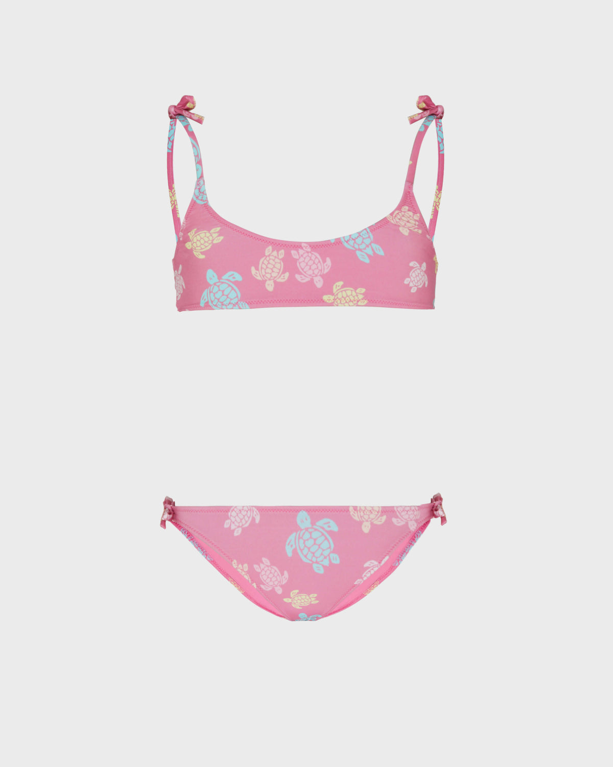 Girls Two-pieces Swimsuit Tortues Multicolores - Pink Boudoir / Vilebrequin US