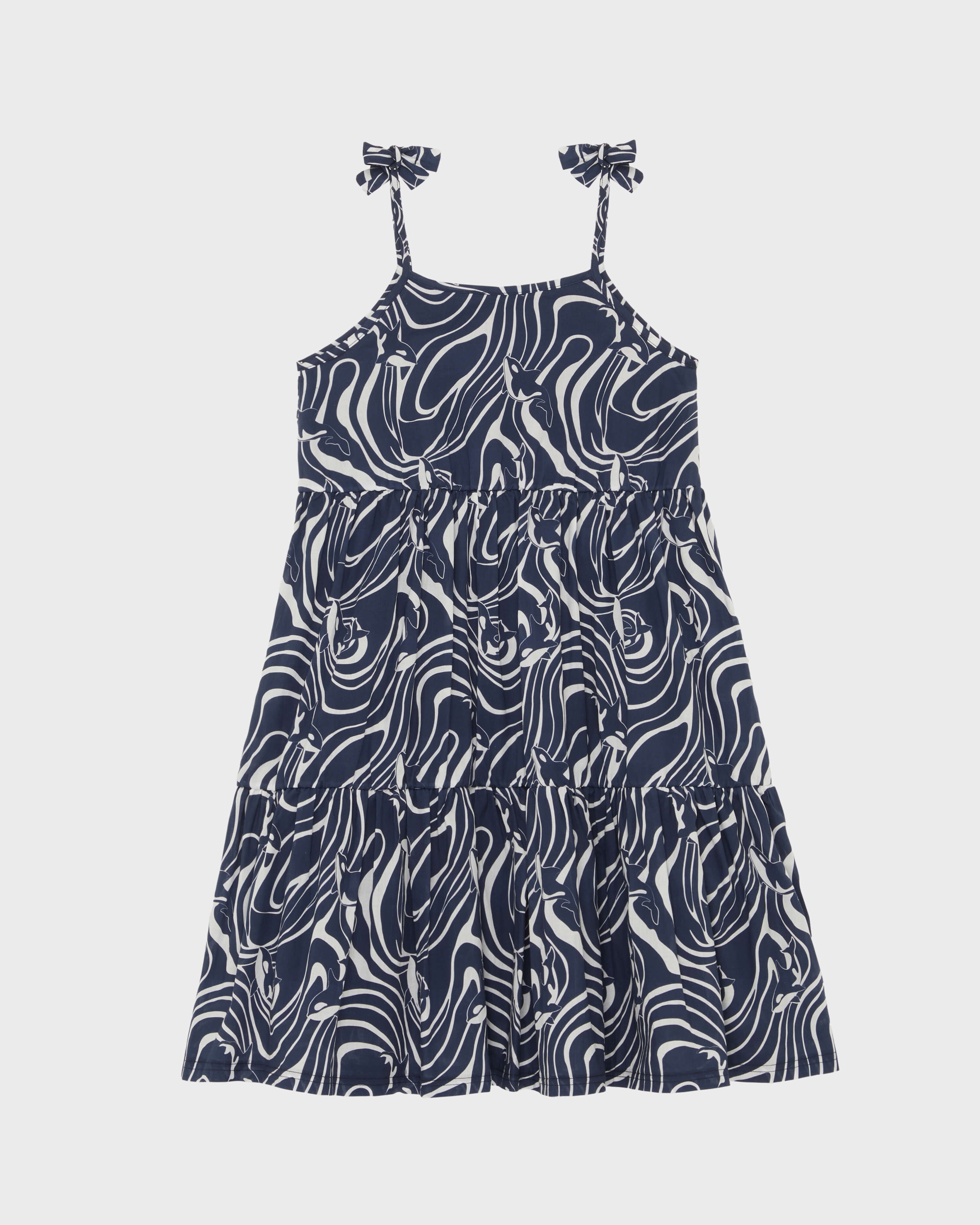 Girls Cotton Dress Orcas / Vilebrequin Discount