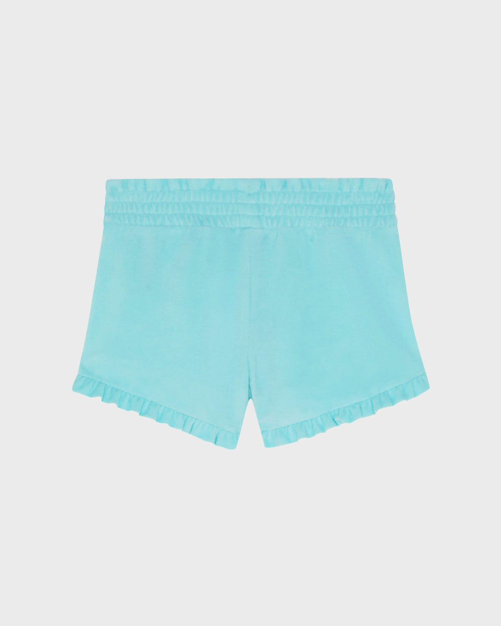 Girls Terry Shorts Embroidered Turtle - Blue Oxygene / Vilebrequin US