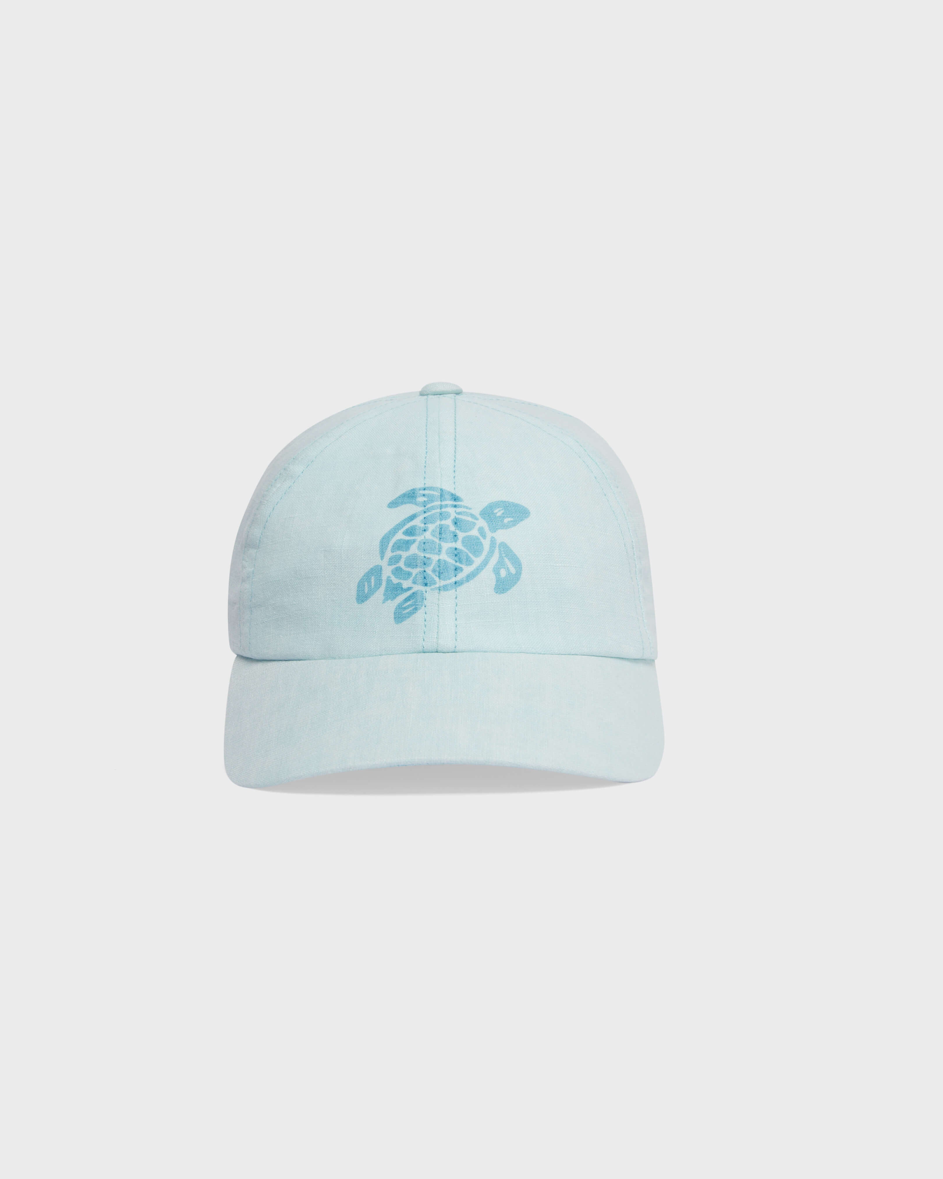 Unisex Linen Baseball Cap Solid - Blue Pacific / Vilebrequin Sale